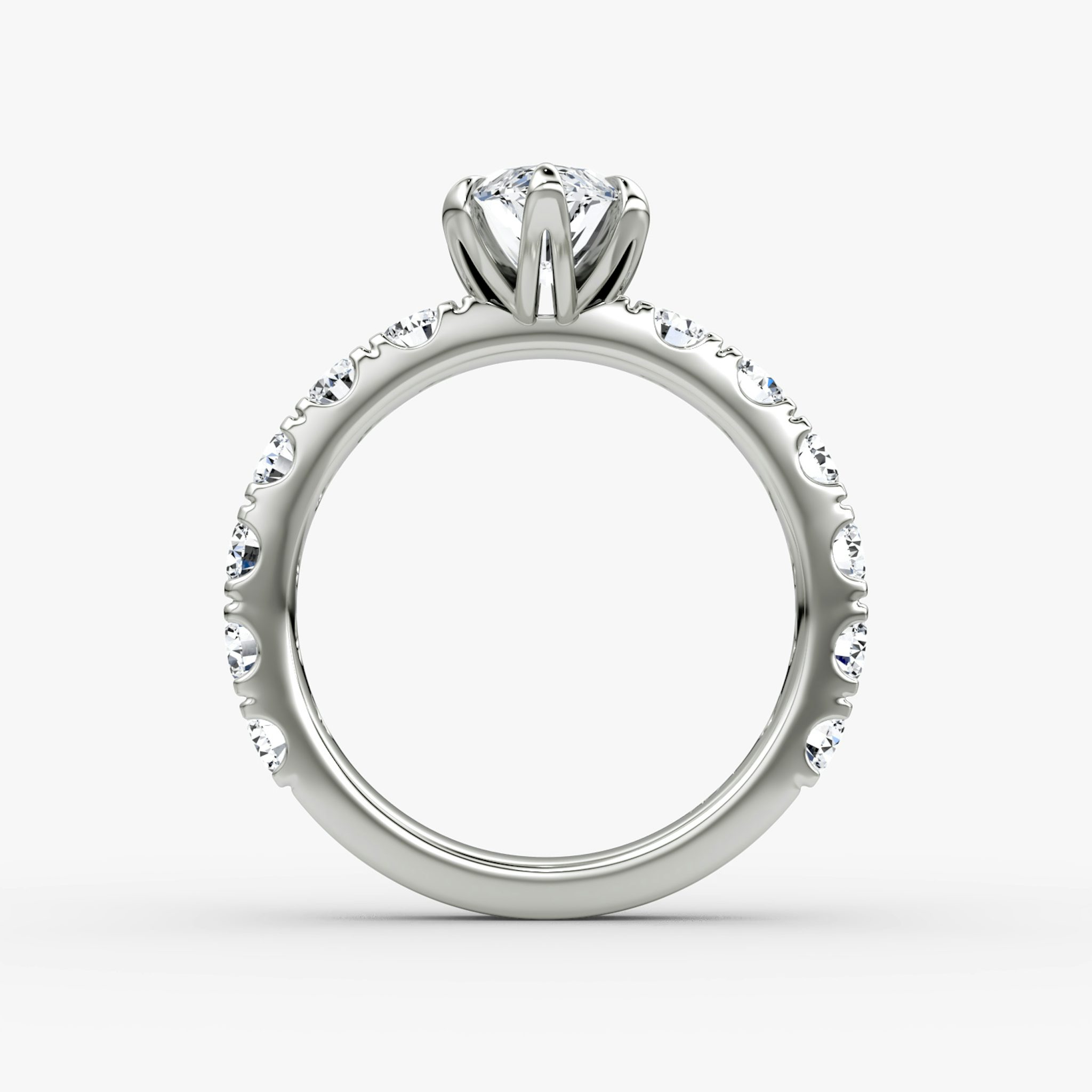 The Amour Eternity | Marquise | 18k | White Gold | bandAccent: Plain | diamondOrientation: vertical | caratWeight: other