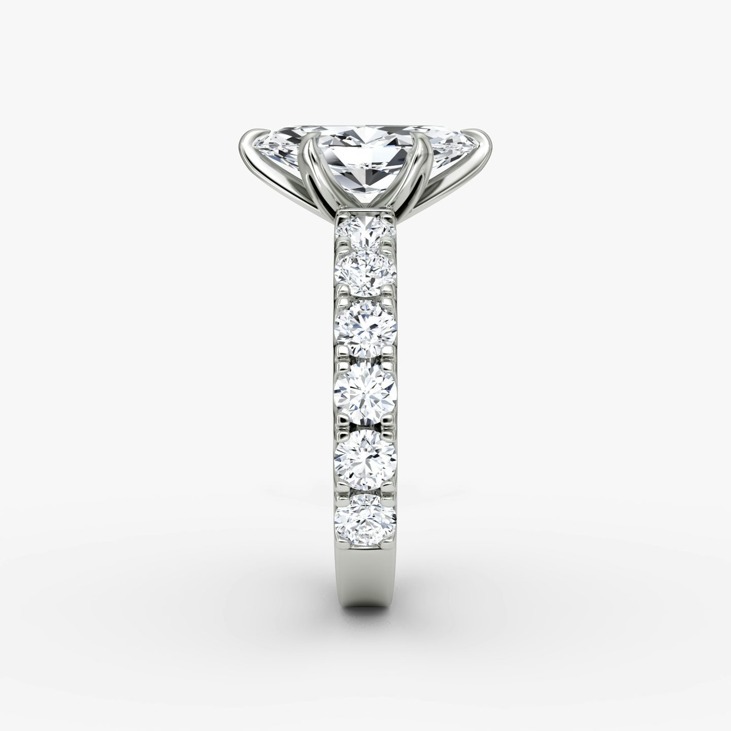 The Amour Eternity | Marquise | 18k | White Gold | bandAccent: Plain | diamondOrientation: vertical | caratWeight: other