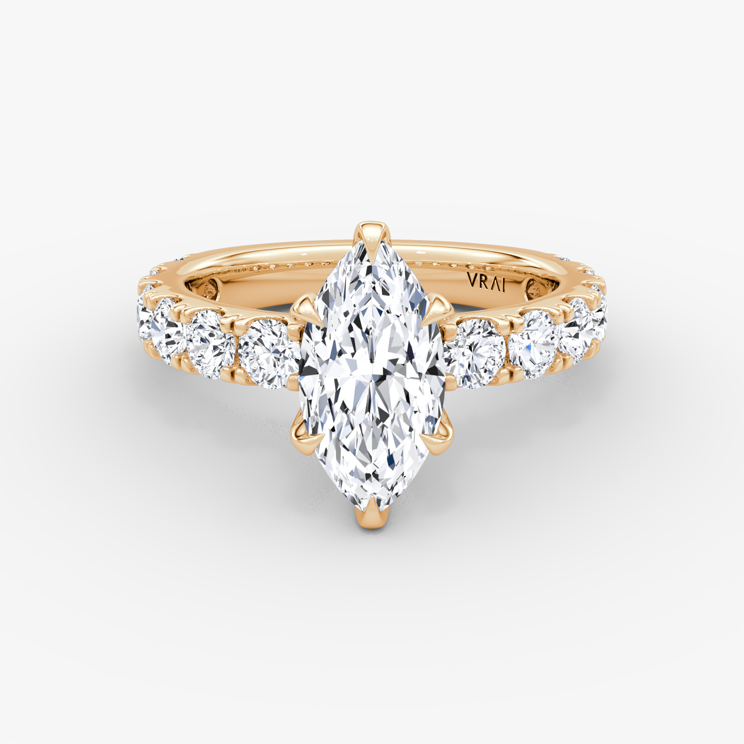 Anillo de compromiso Amour Eternity Marquise | Rose Gold