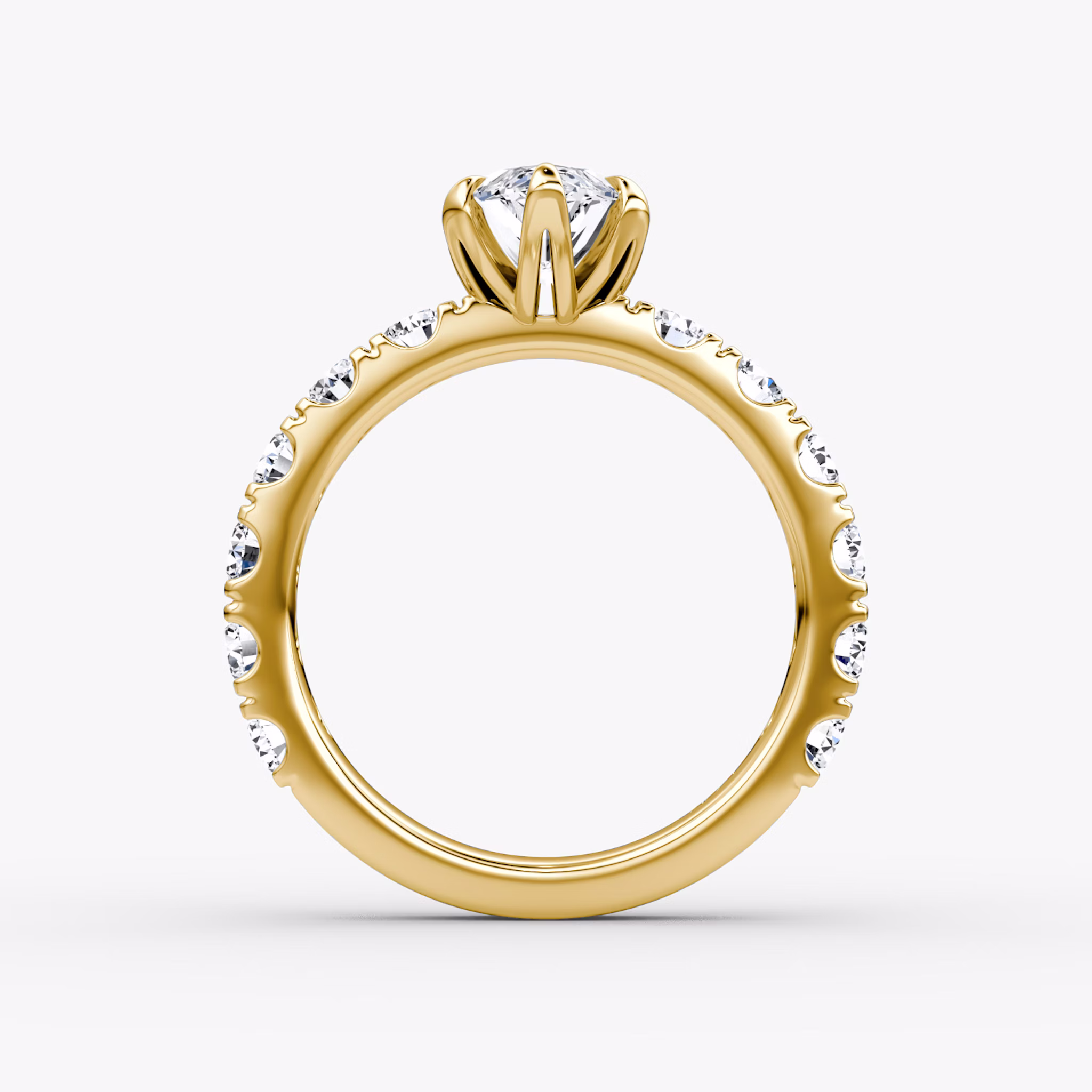The Amour Eternity | Marquise | 18k | Yellow Gold | bandAccent: Plain | diamondOrientation: vertical | caratWeight: other