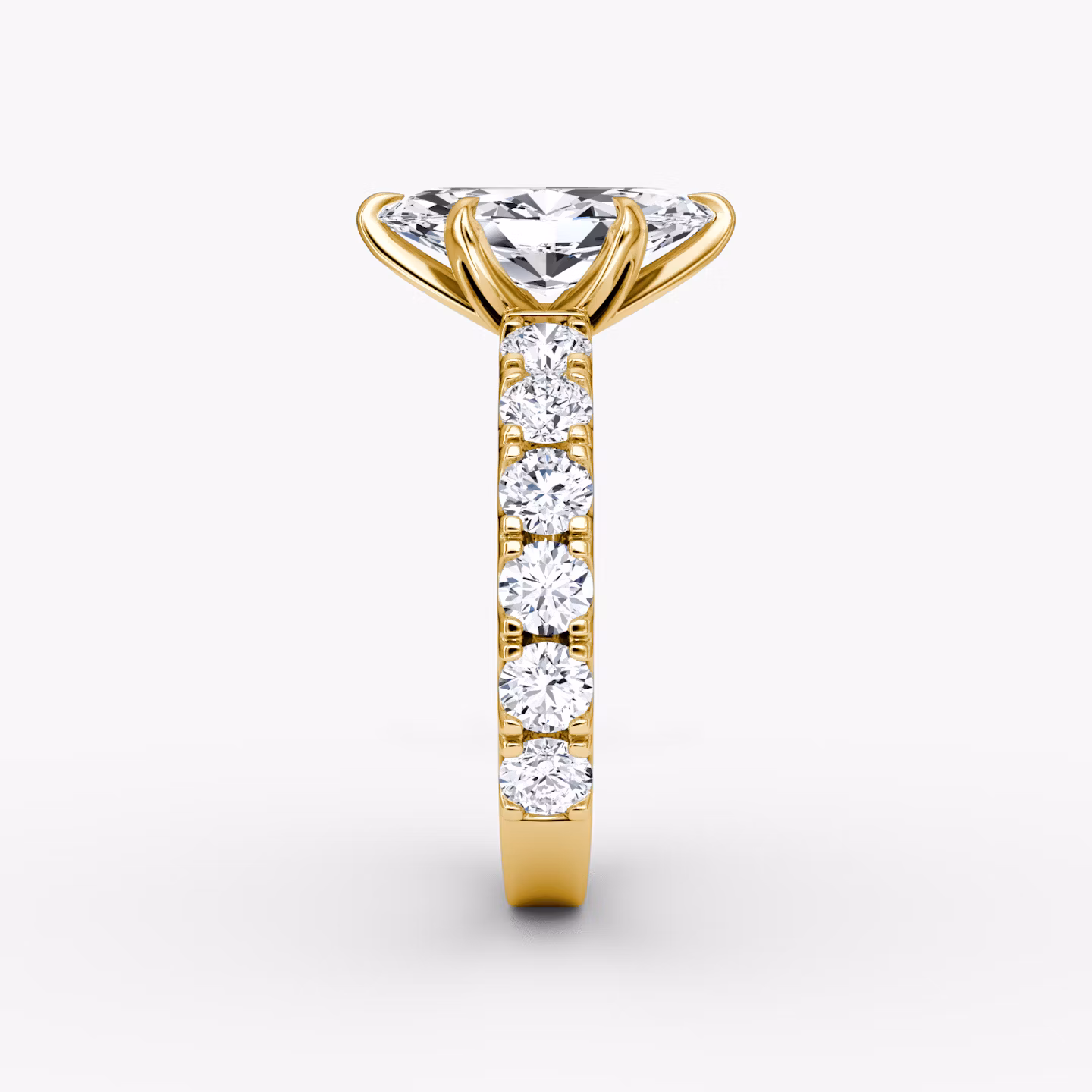 The Amour Eternity | Marquise | 18k | Yellow Gold | bandAccent: Plain | diamondOrientation: vertical | caratWeight: other