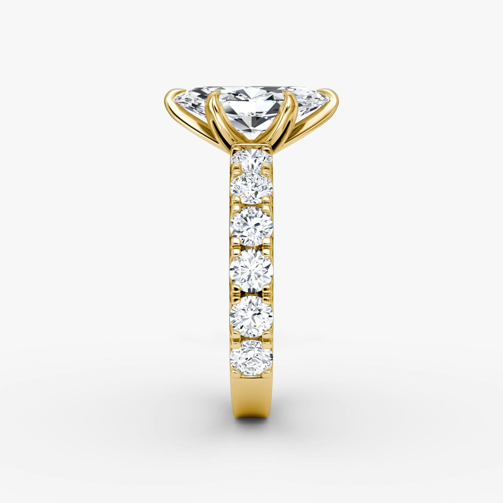 The Amour Eternity | Marquise | 18k | Yellow Gold | bandAccent: Plain | diamondOrientation: vertical | caratWeight: other