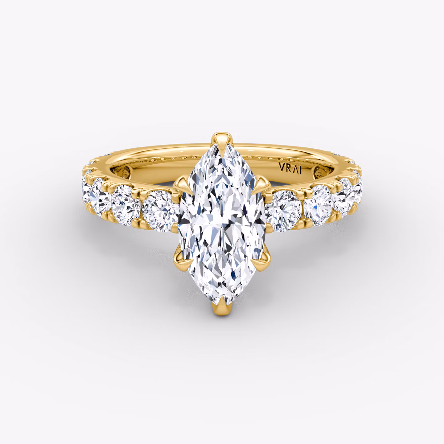 The Amour Eternity Marquise | Yellow Gold