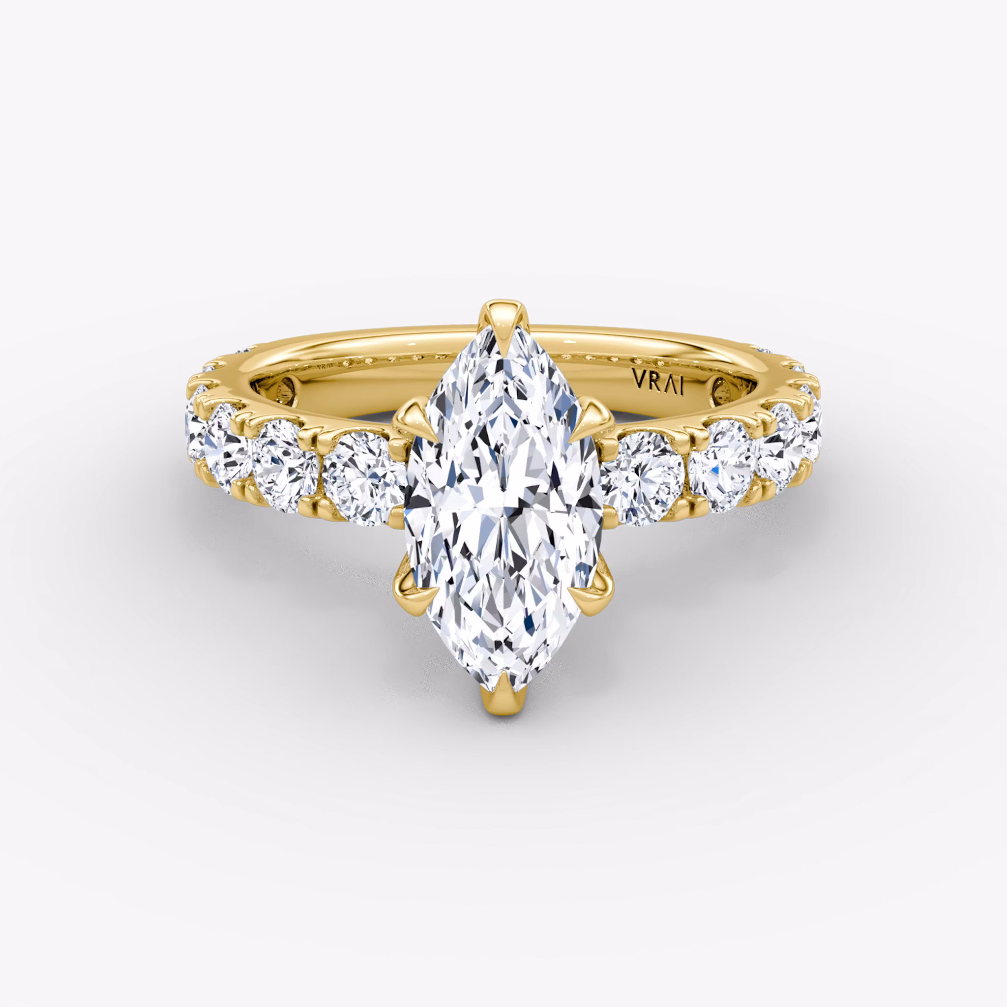 The Amour Eternity Marquise | Yellow Gold