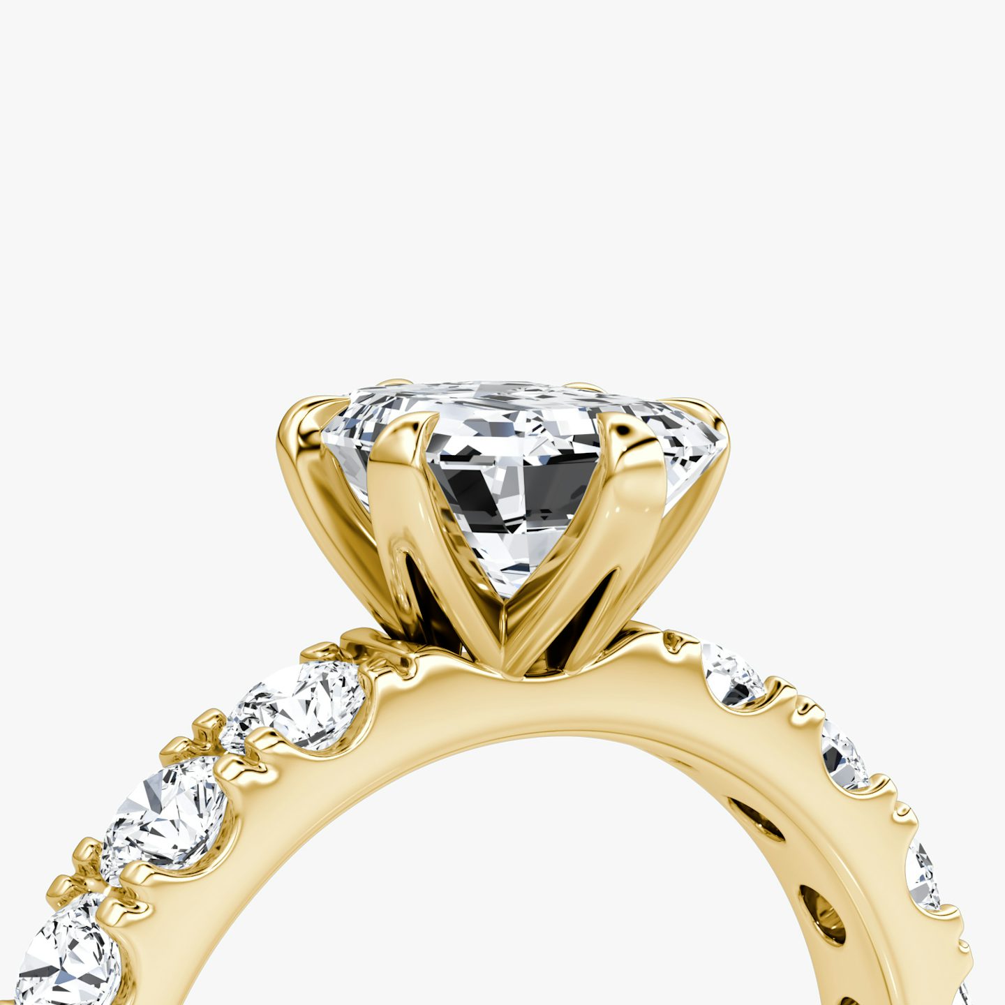 The Amour Eternity | Emerald | 18k | Yellow Gold | bandAccent: Plain | diamondOrientation: vertical | caratWeight: other