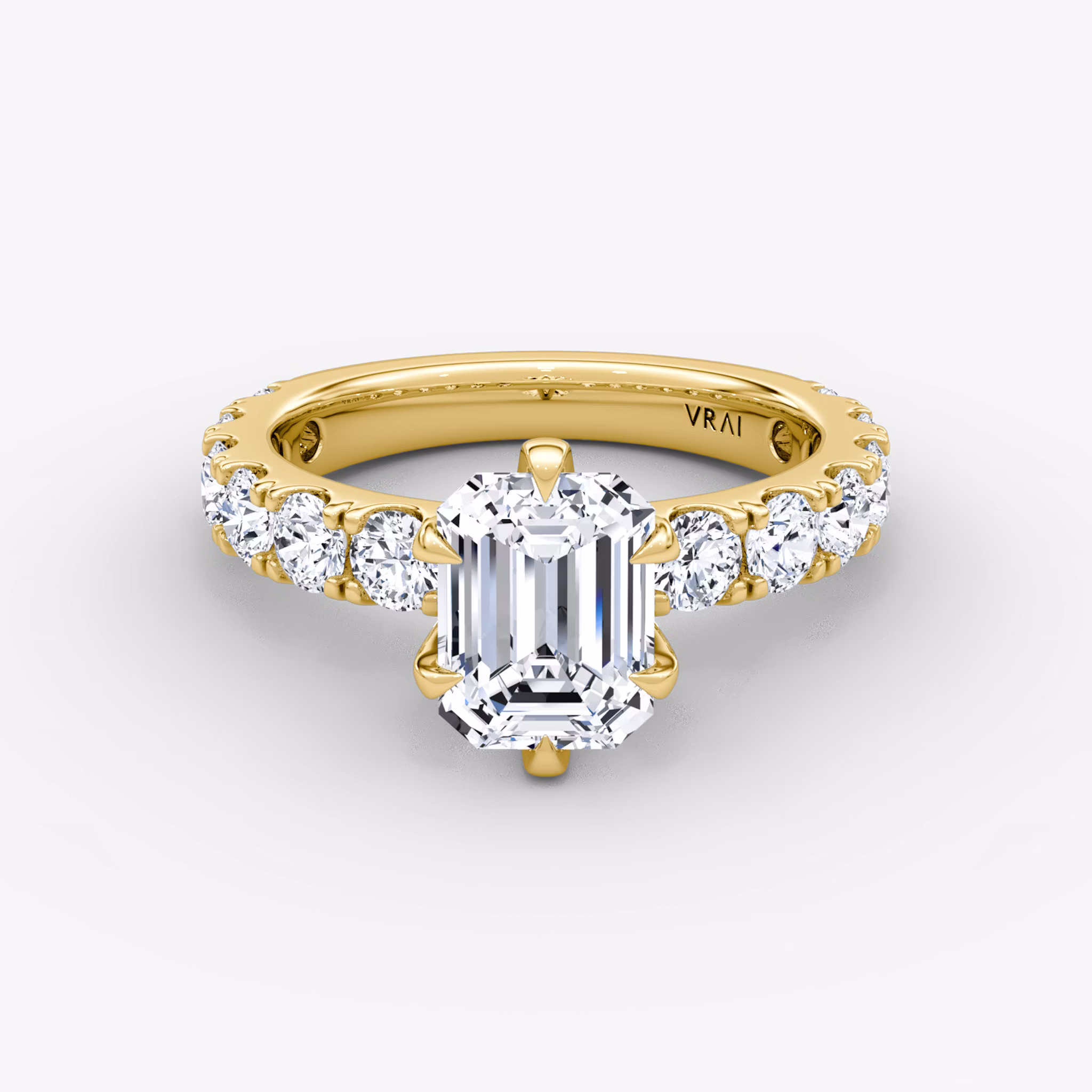 The Amour Eternity Emerald | Yellow Gold