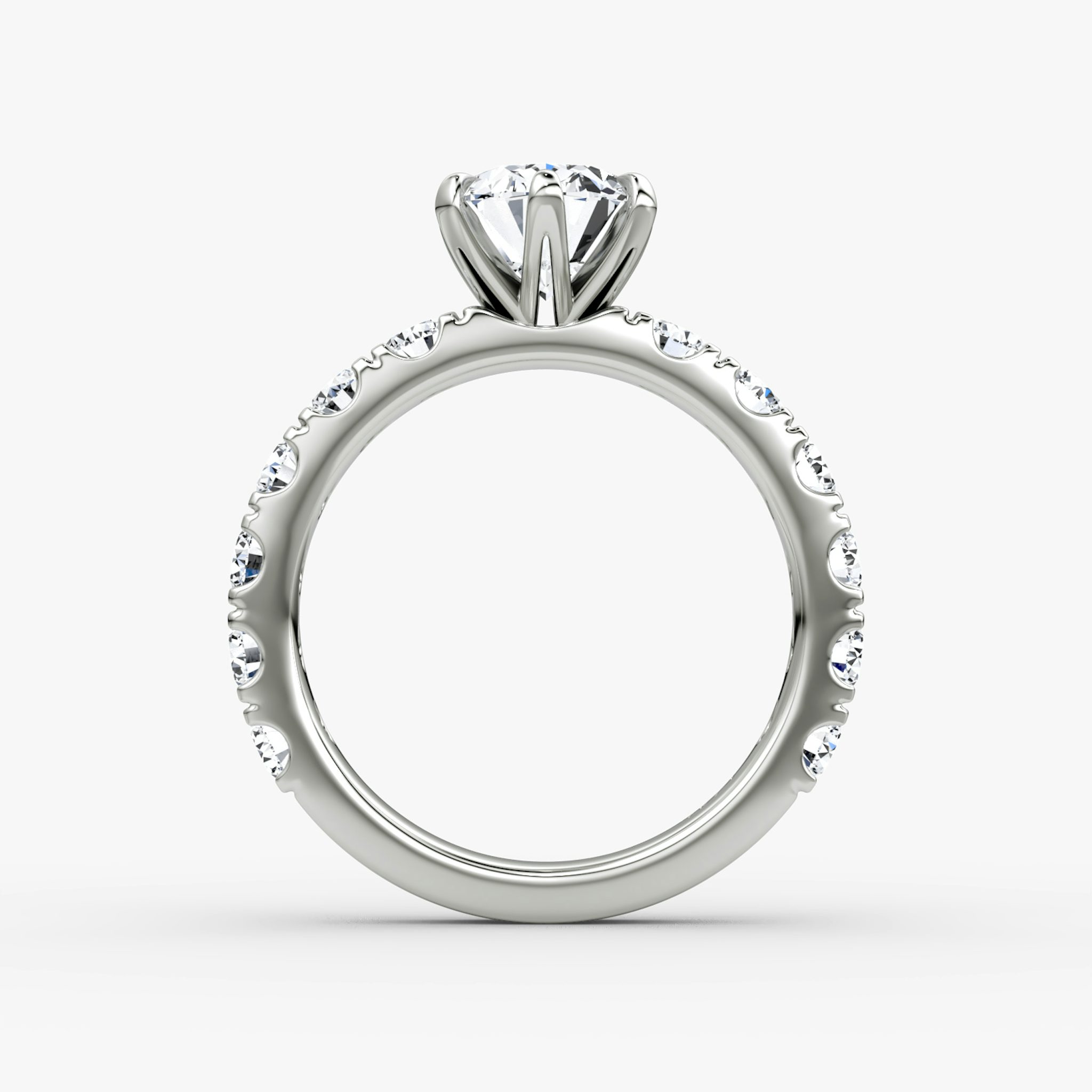 The Amour Eternity | Oval | Platinum | bandAccent: Plain | diamondOrientation: vertical | caratWeight: other