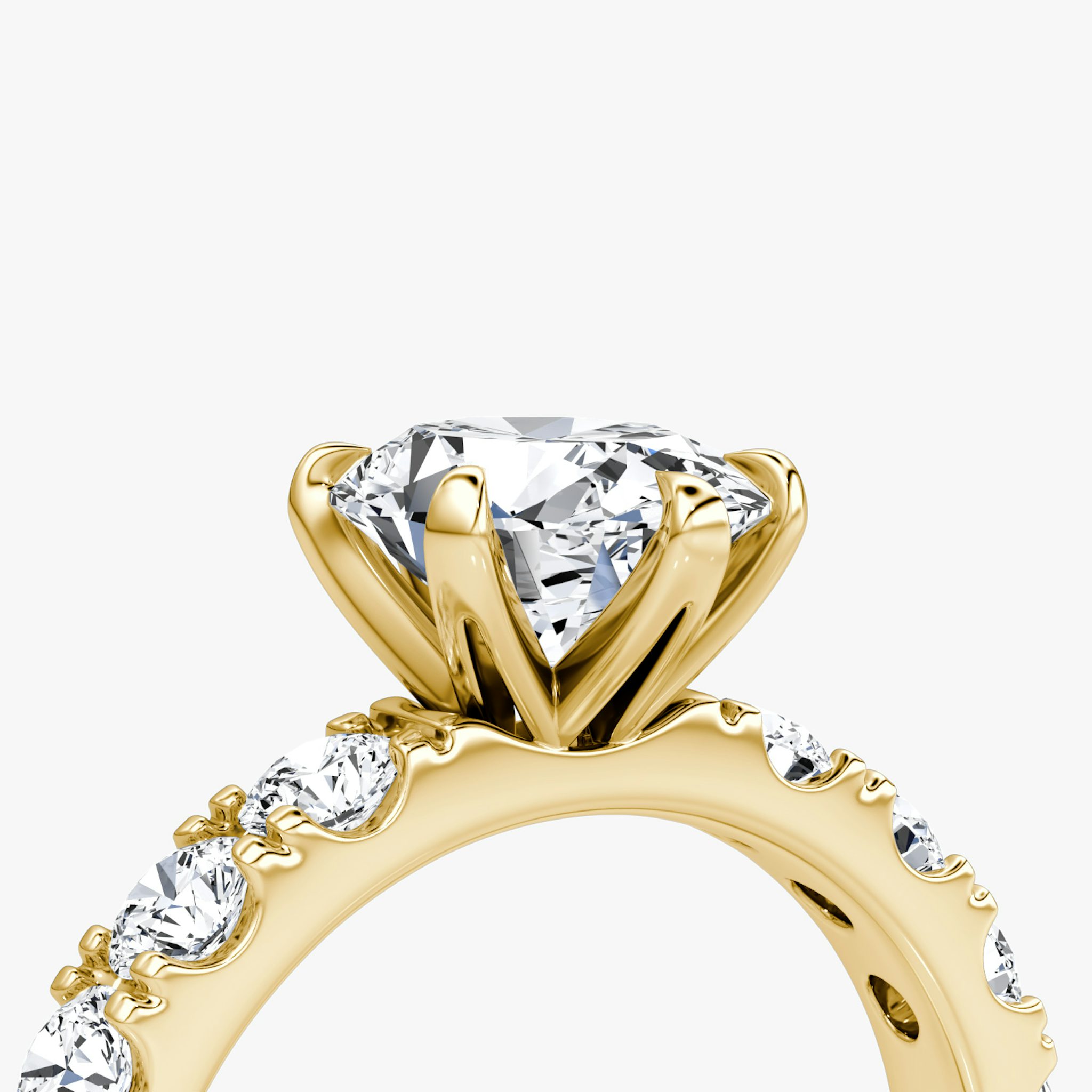 The Amour Eternity | Oval | 18k | Yellow Gold | bandAccent: Plain | diamondOrientation: vertical | caratWeight: other
