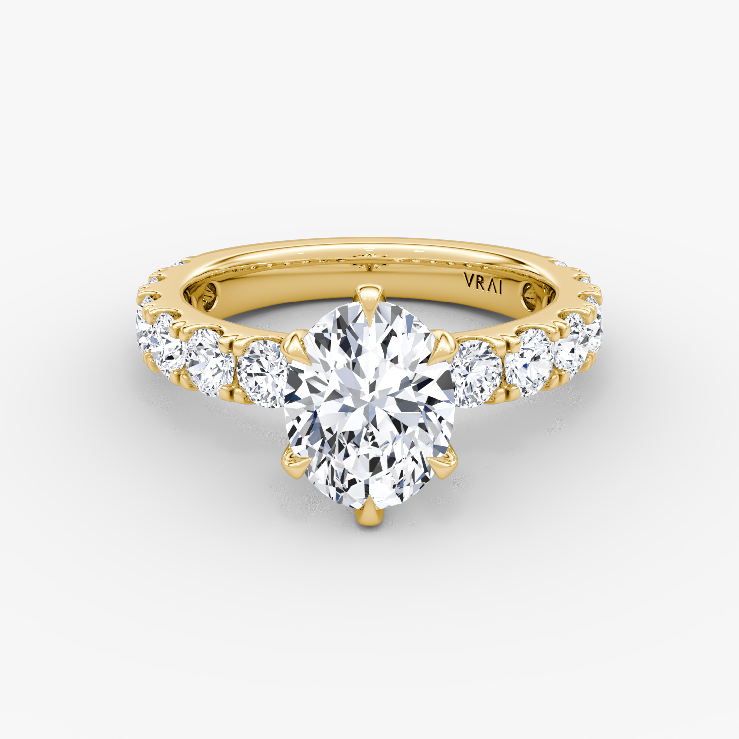 The Amour Eternity Oval | Yellow Gold
