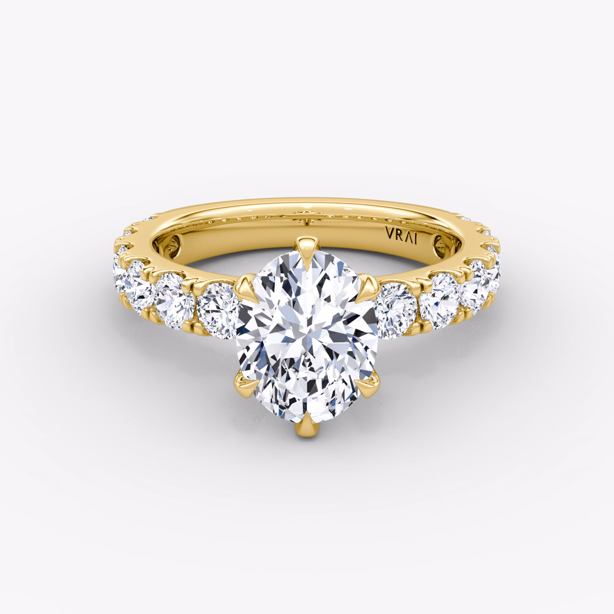 The Amour Eternity Oval | Yellow Gold