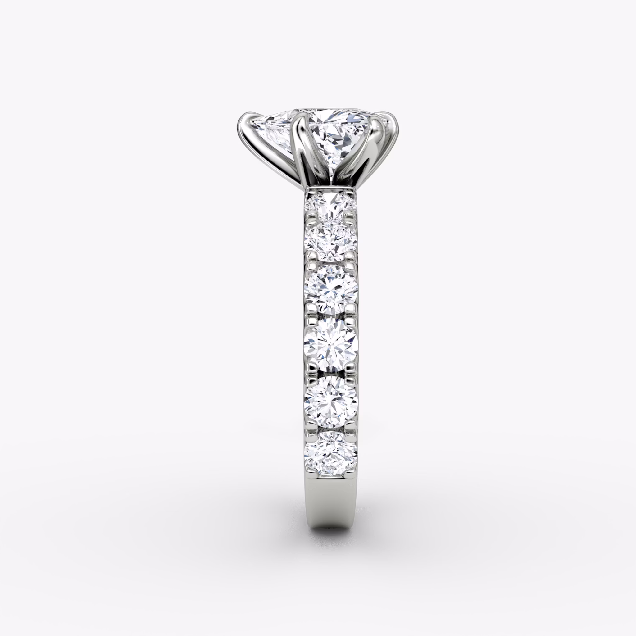 The Amour Eternity | Trillion | Platinum | bandAccent: Plain | diamondOrientation: vertical | caratWeight: other
