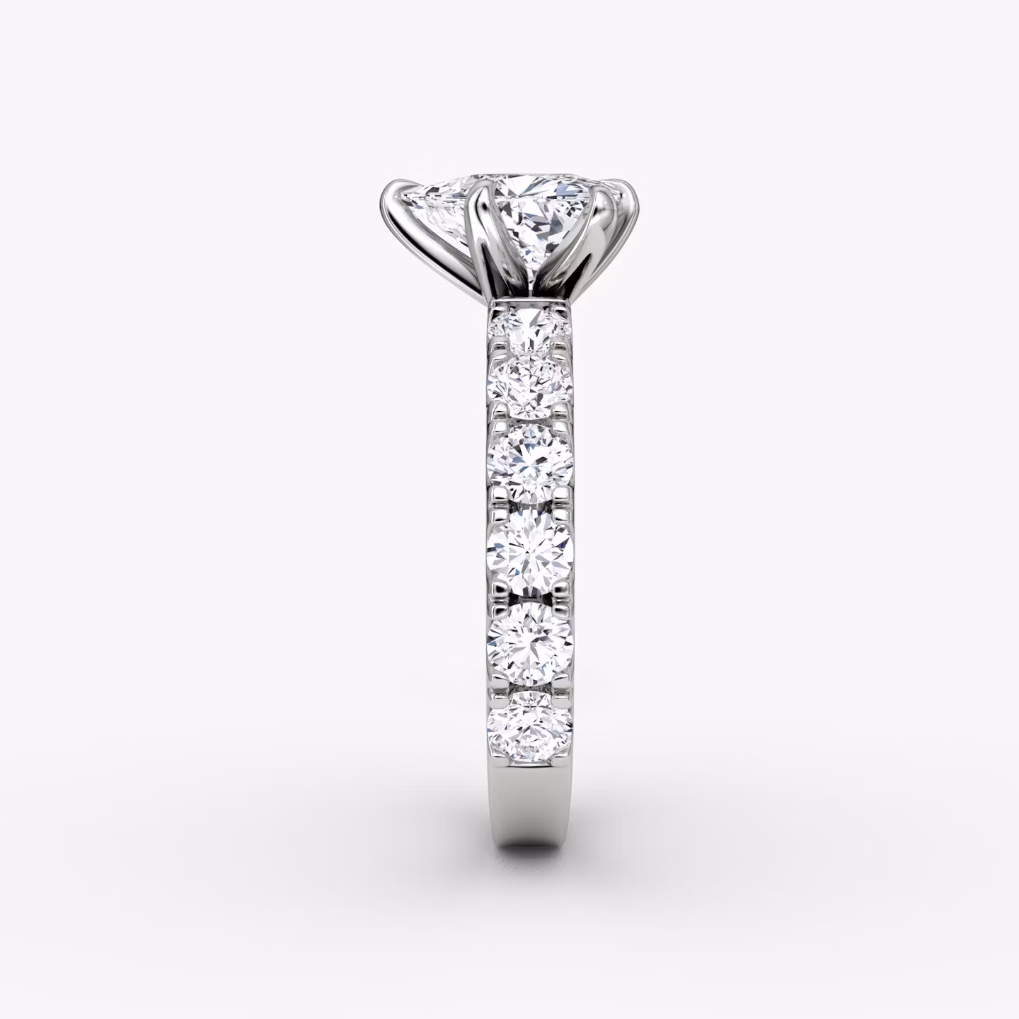 The Amour Eternity | Trillion | Platinum | bandAccent: Plain | diamondOrientation: vertical | caratWeight: other