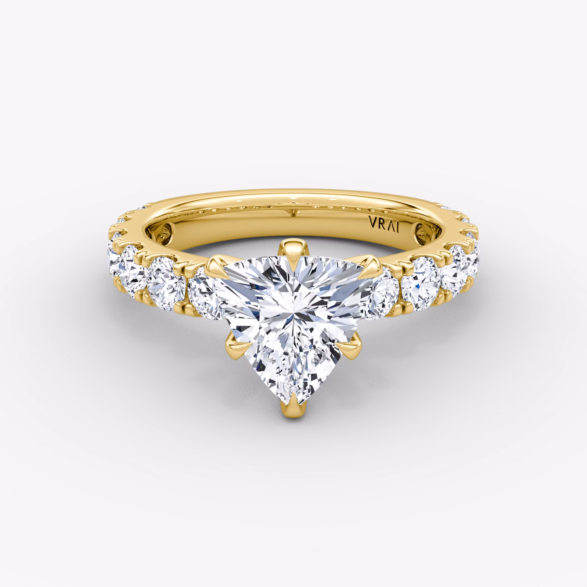 The Amour Eternity Trillion | Yellow Gold
