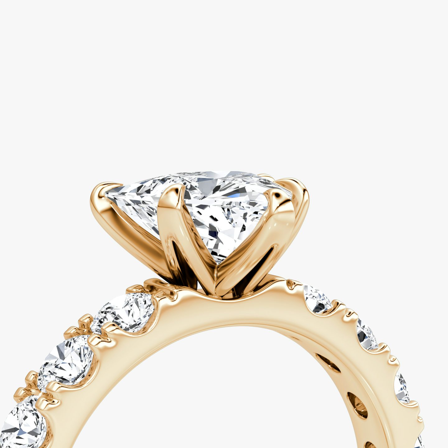 The Amour Eternity | Trillion | 14k | Rose Gold | bandAccent: Plain | diamondOrientation: vertical | caratWeight: other