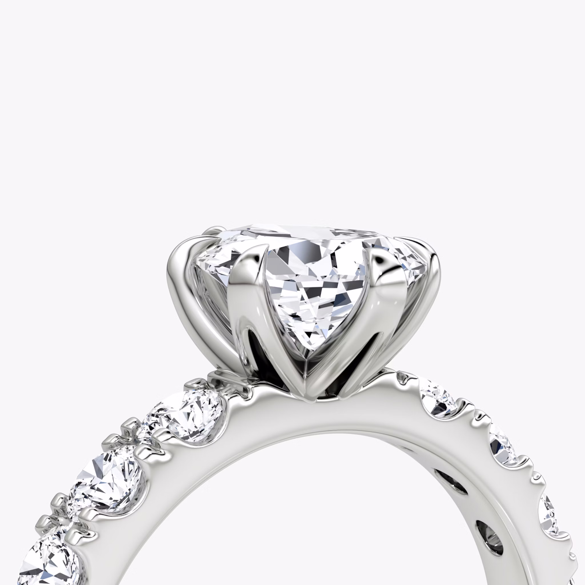 The Amour Eternity | Pear | 18k | White Gold | bandAccent: Plain | diamondOrientation: vertical | caratWeight: other