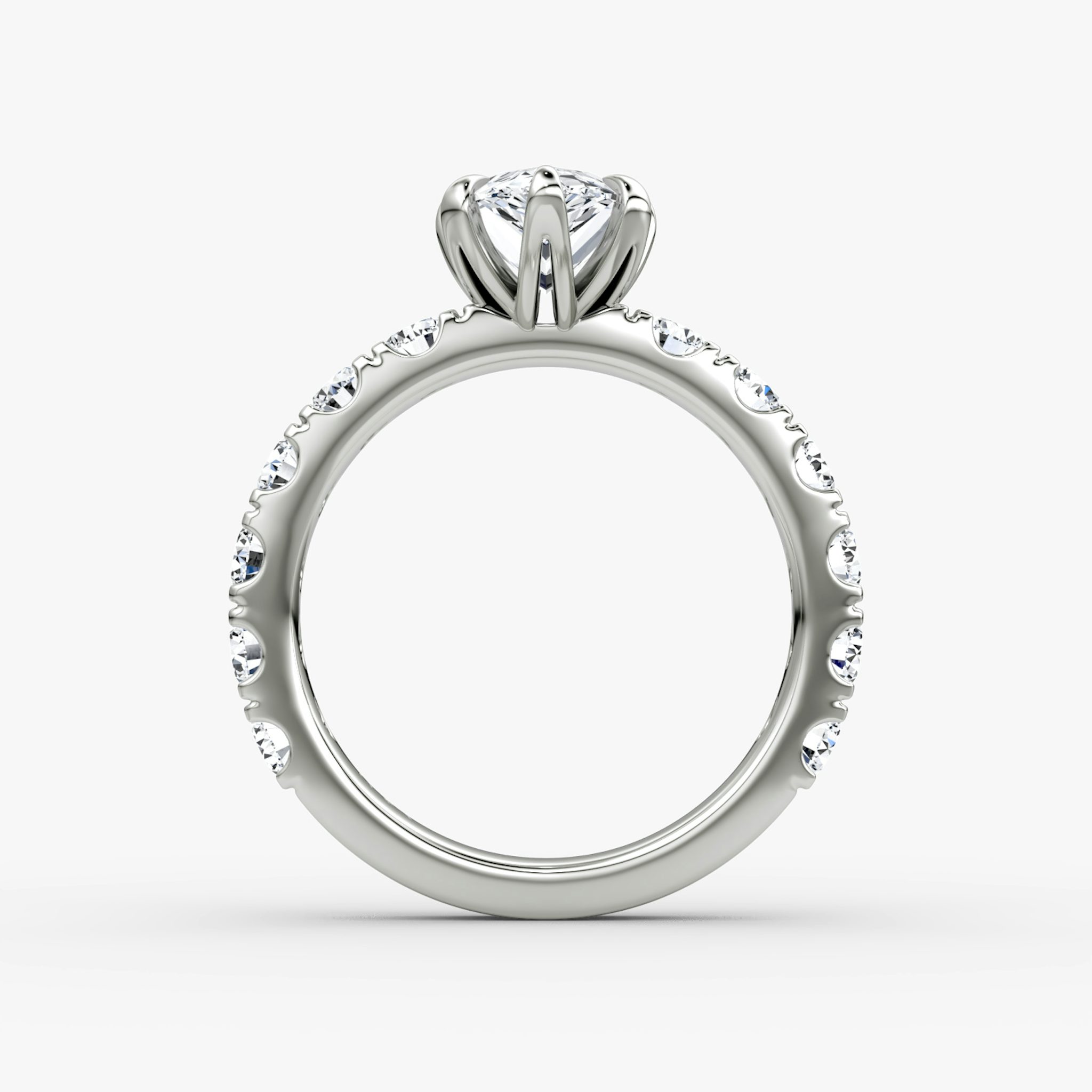 The Amour Eternity | Pear | 18k | White Gold | bandAccent: Plain | diamondOrientation: vertical | caratWeight: other