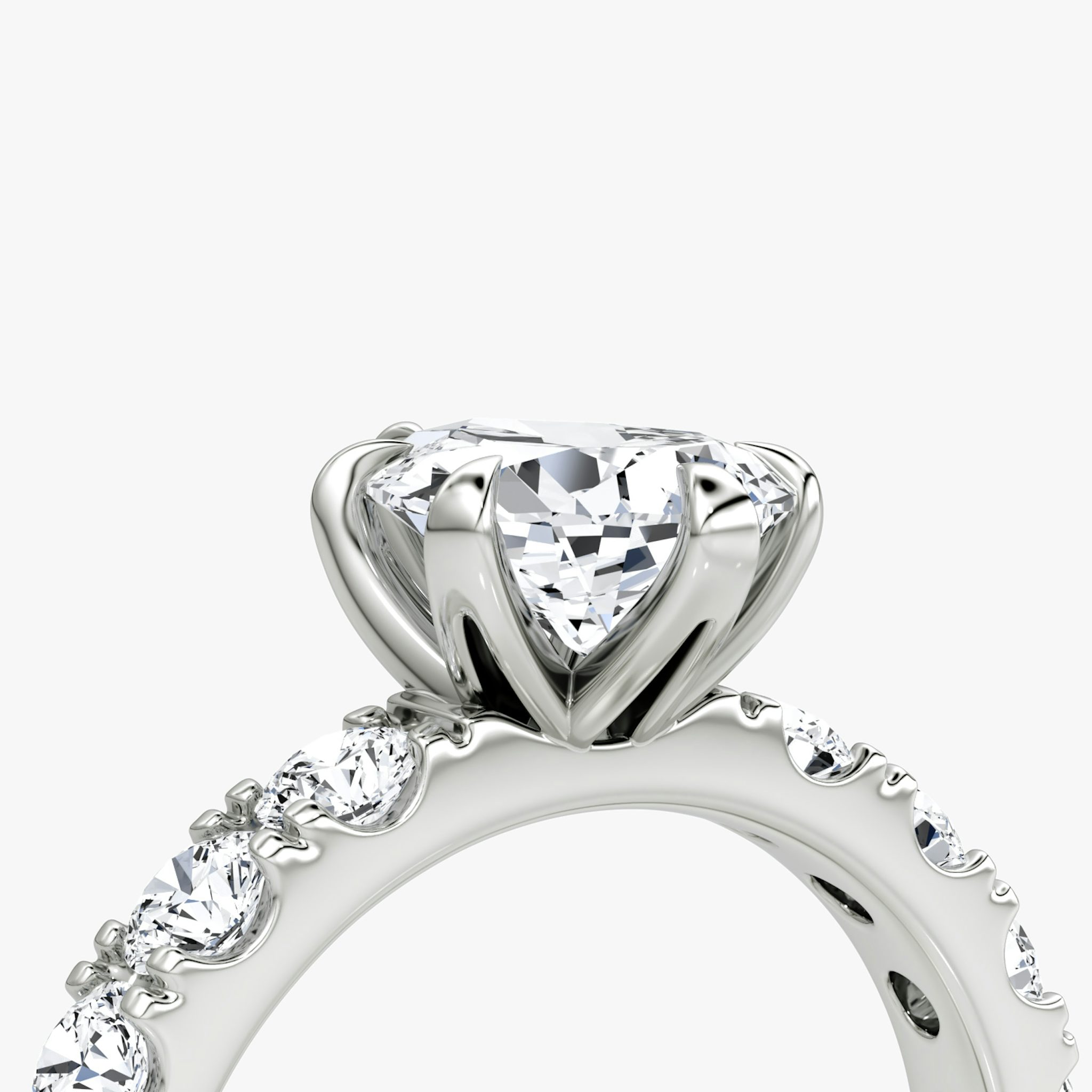 The Amour Eternity | Pear | Platinum | bandAccent: Plain | diamondOrientation: vertical | caratWeight: other