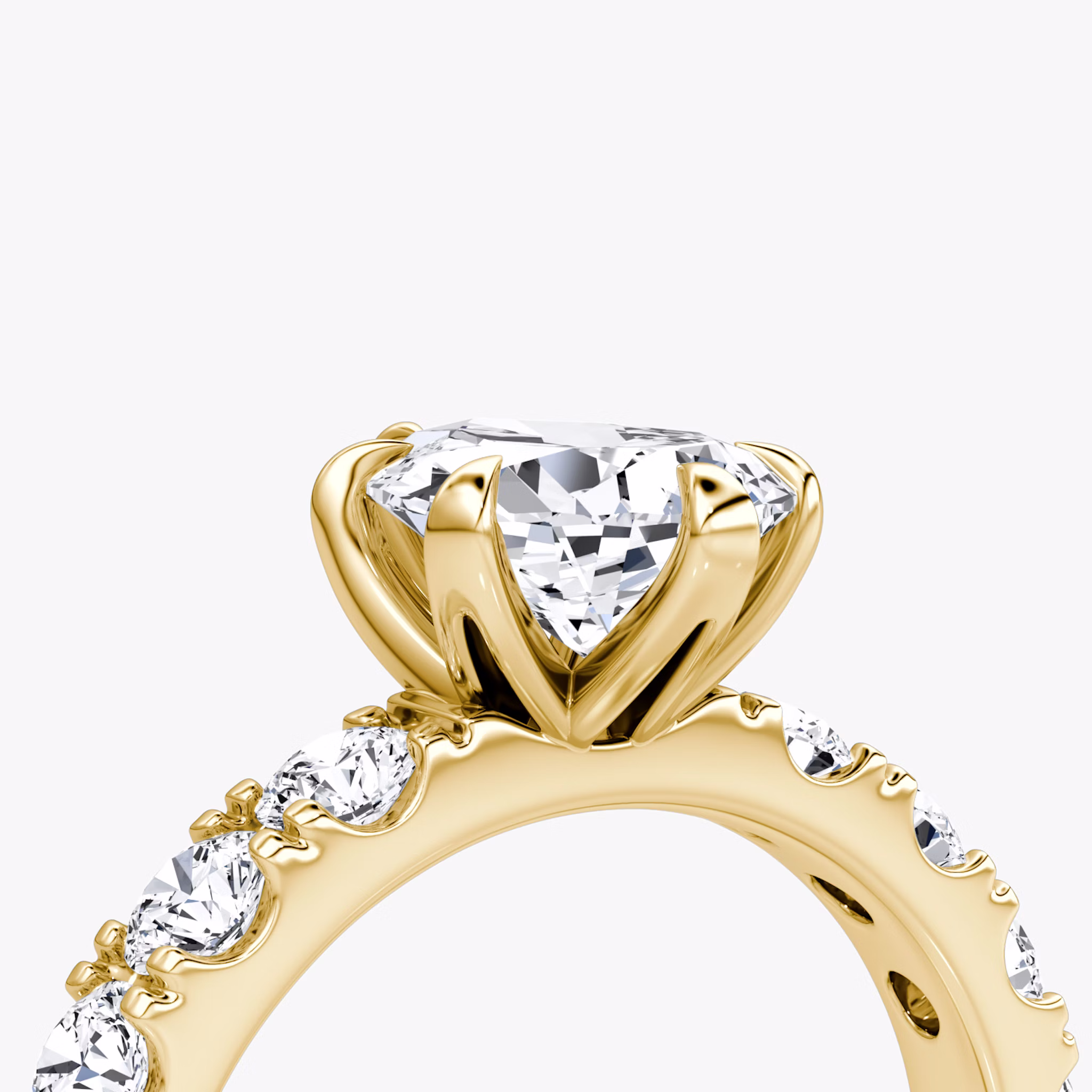 The Amour Eternity | Pear | 18k | Yellow Gold | bandAccent: Plain | diamondOrientation: vertical | caratWeight: other