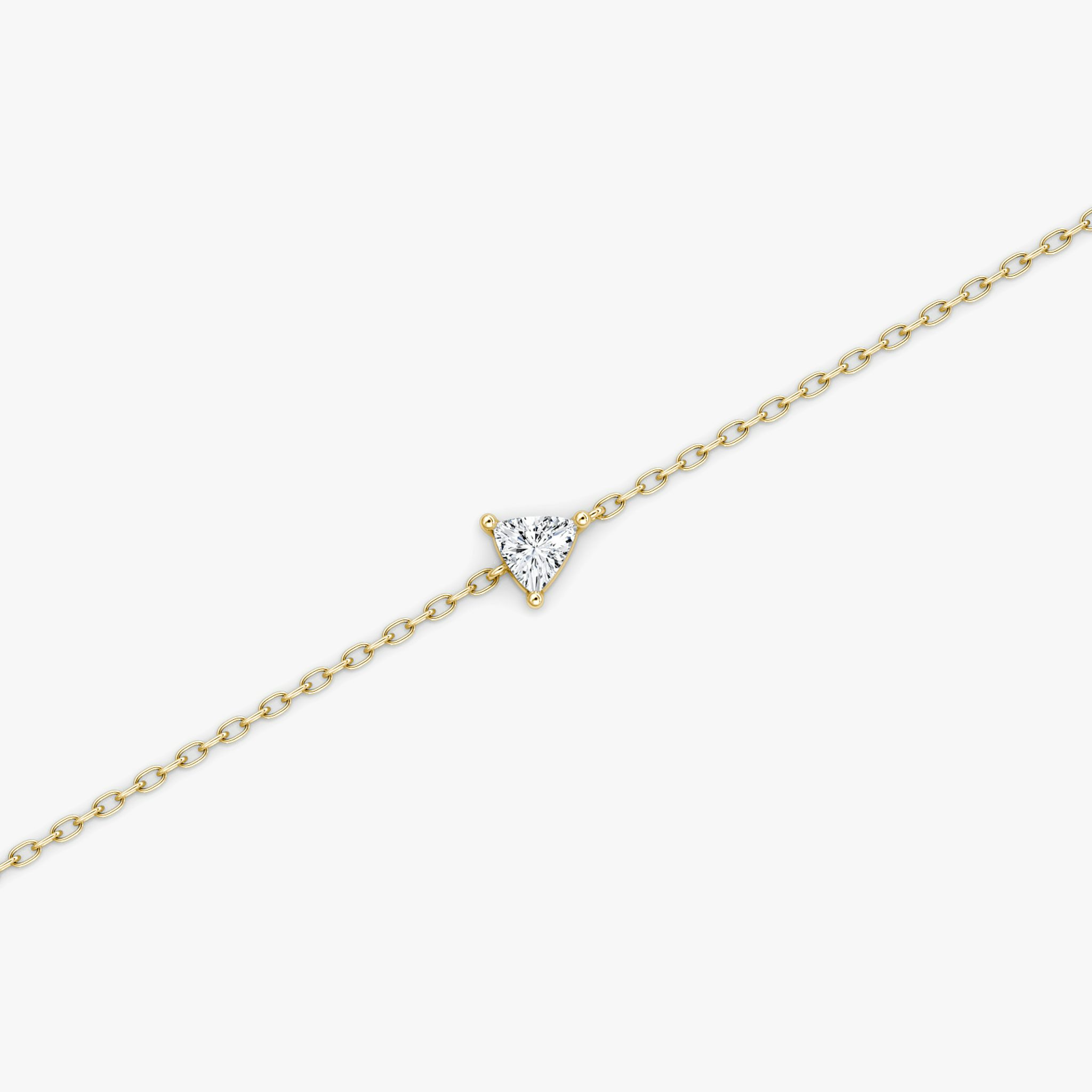 Pulsera Petite Solitaire | Trillón | 14k | Oro amarillo | chainLength: 6.5-7