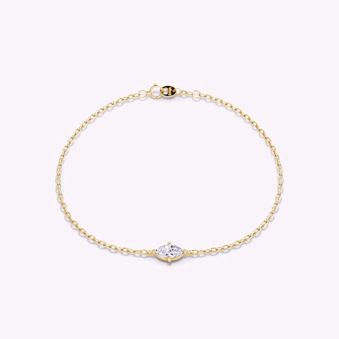 Petite Solitaire Bracelet Marquise | Yellow Gold