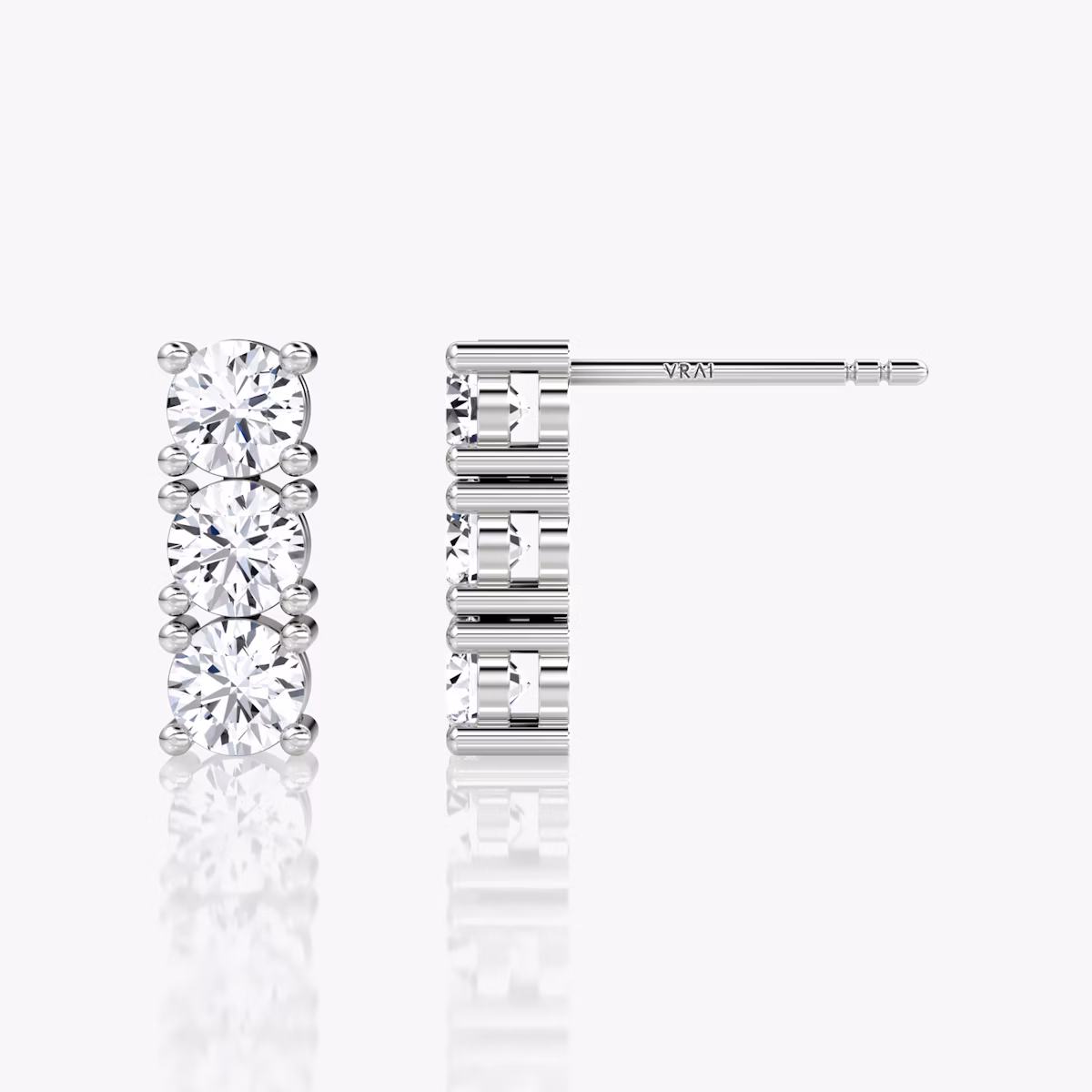 Pendiente Tenis | Brillante | 14k | Oro blanco | caratWeight: 0.75ct