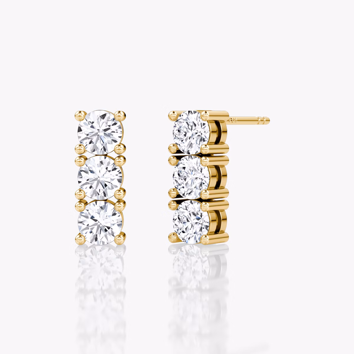 Pendiente Tenis | Brillante | 14k | Oro amarillo | caratWeight: 0.75ct