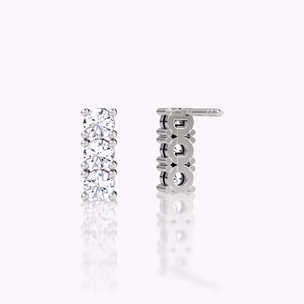 Pendiente Tenis | Brillante | 14k | Oro blanco | caratWeight: 0.30ct