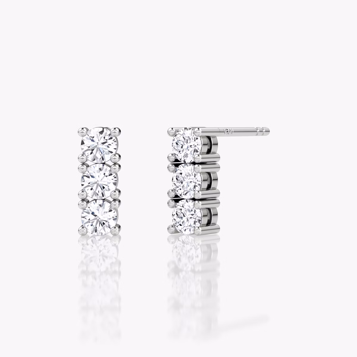 Pendiente Tenis | Brillante | 14k | Oro blanco | caratWeight: 0.30ct