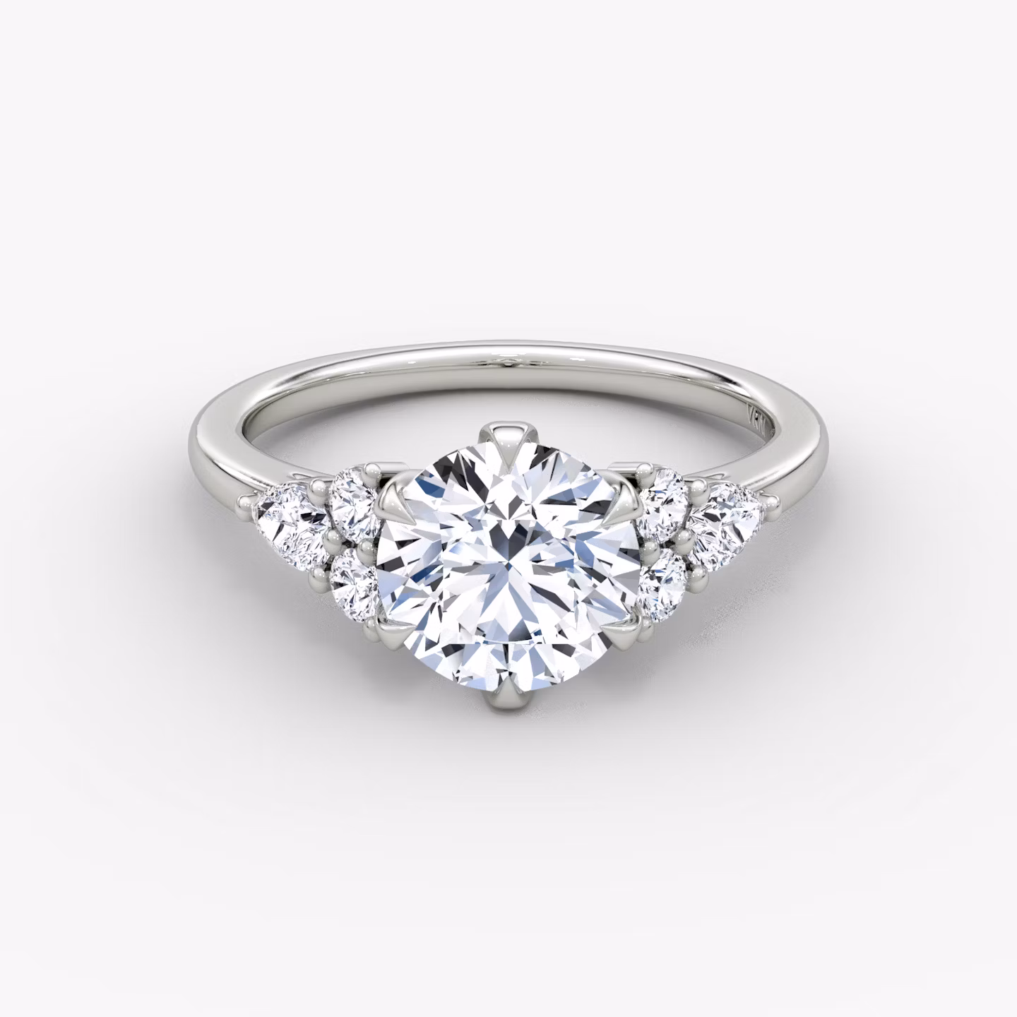 The Pear Cluster Heirloom Round Brilliant | White Gold
