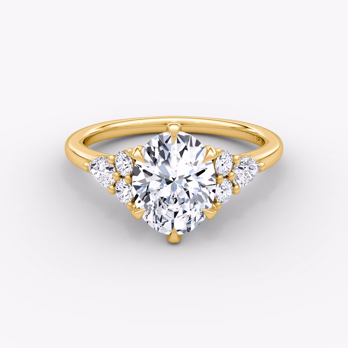 The Pear Cluster Heirloom Oval | Yellow Gold