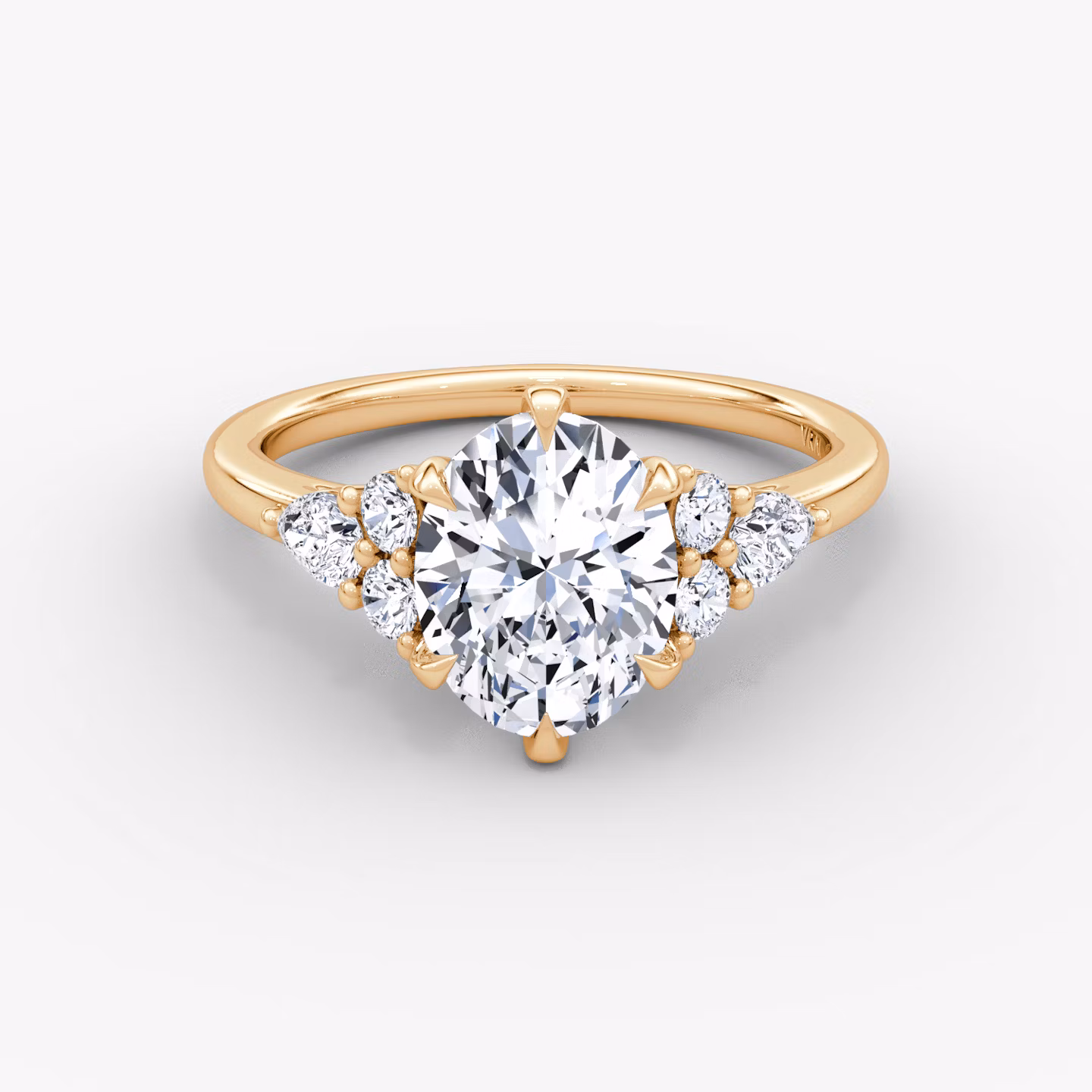 The Pear Cluster Heirloom Oval | Rose Gold