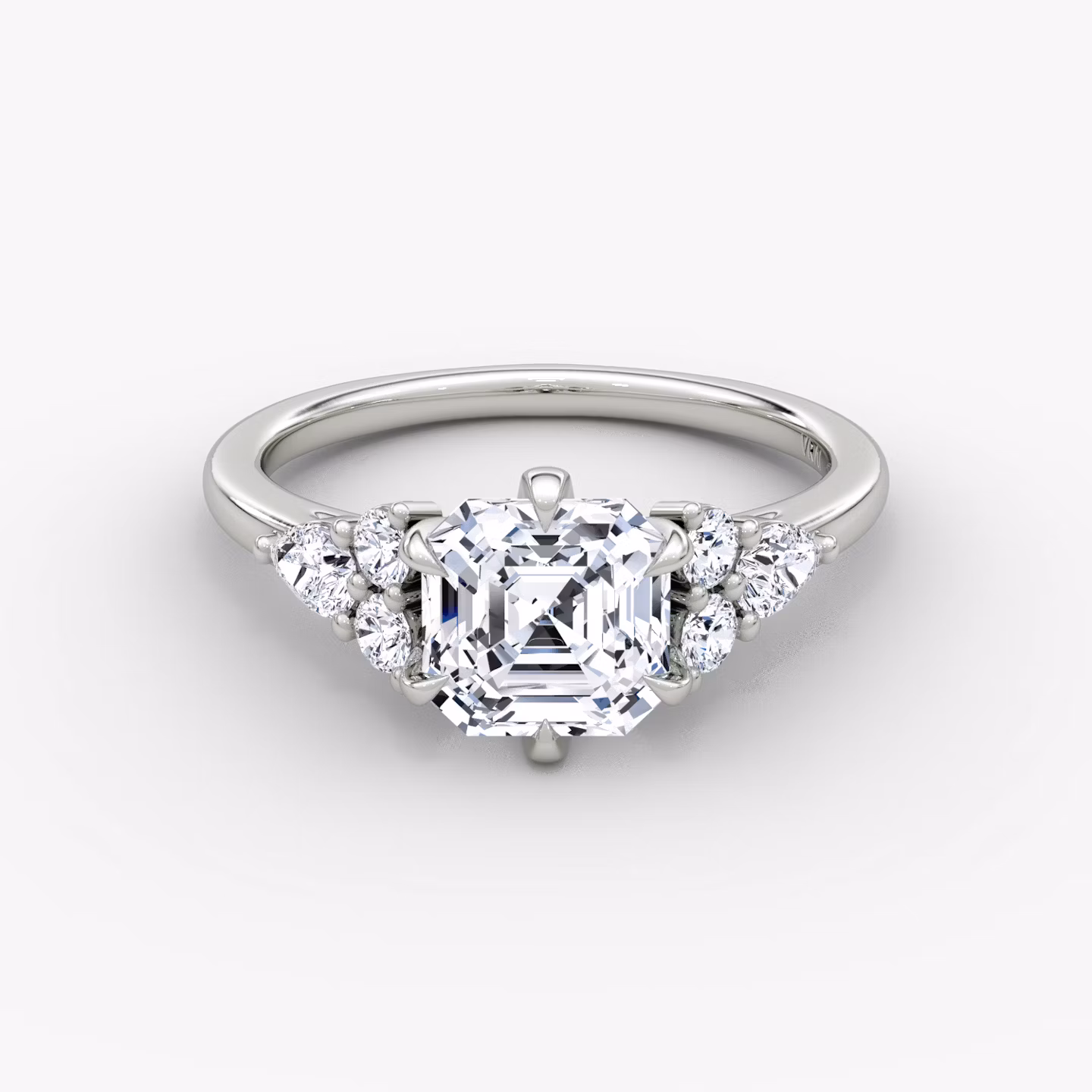 The Pear Cluster Heirloom Asscher | Platinum