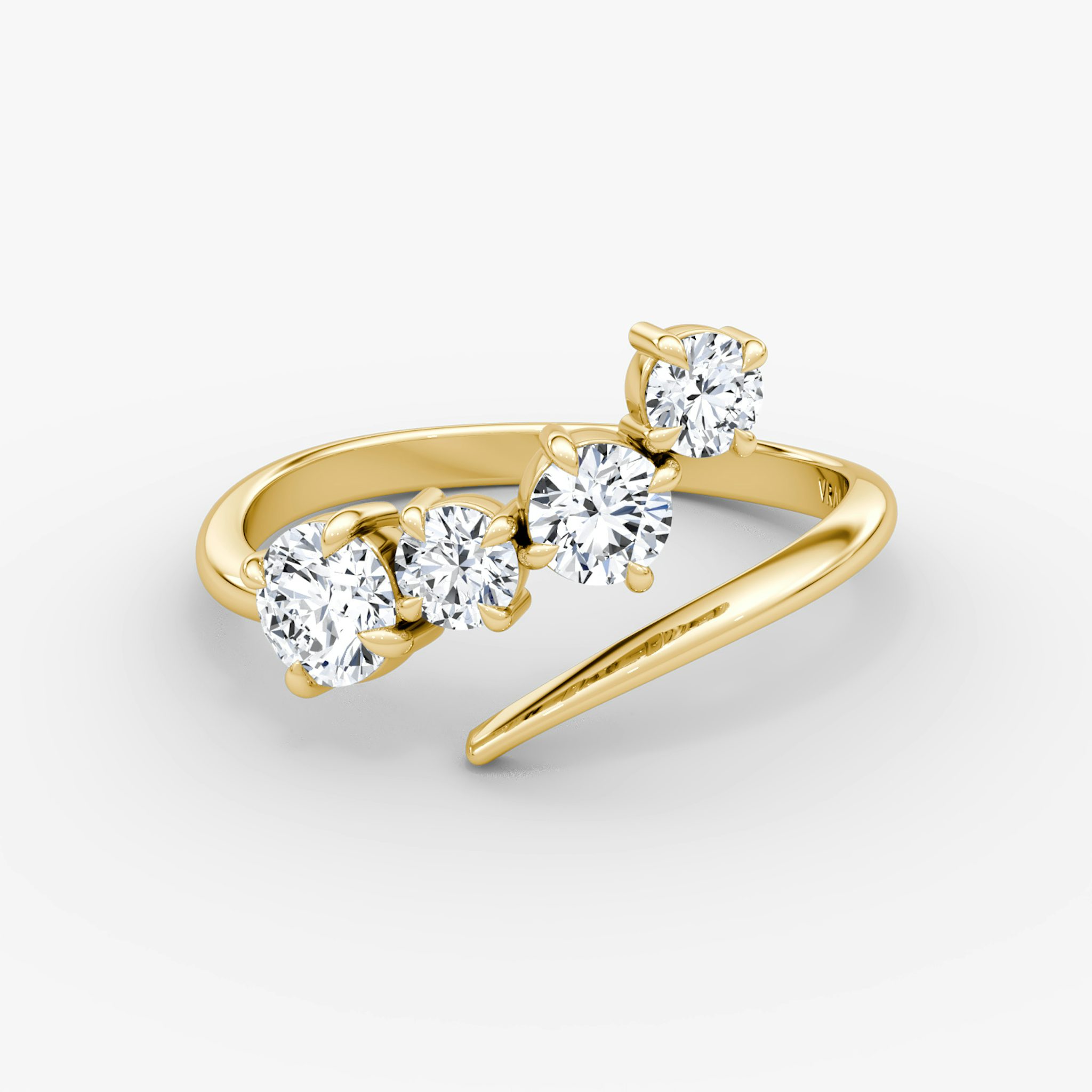 Cosmos Ring | Round Brilliant | 14k | Yellow Gold