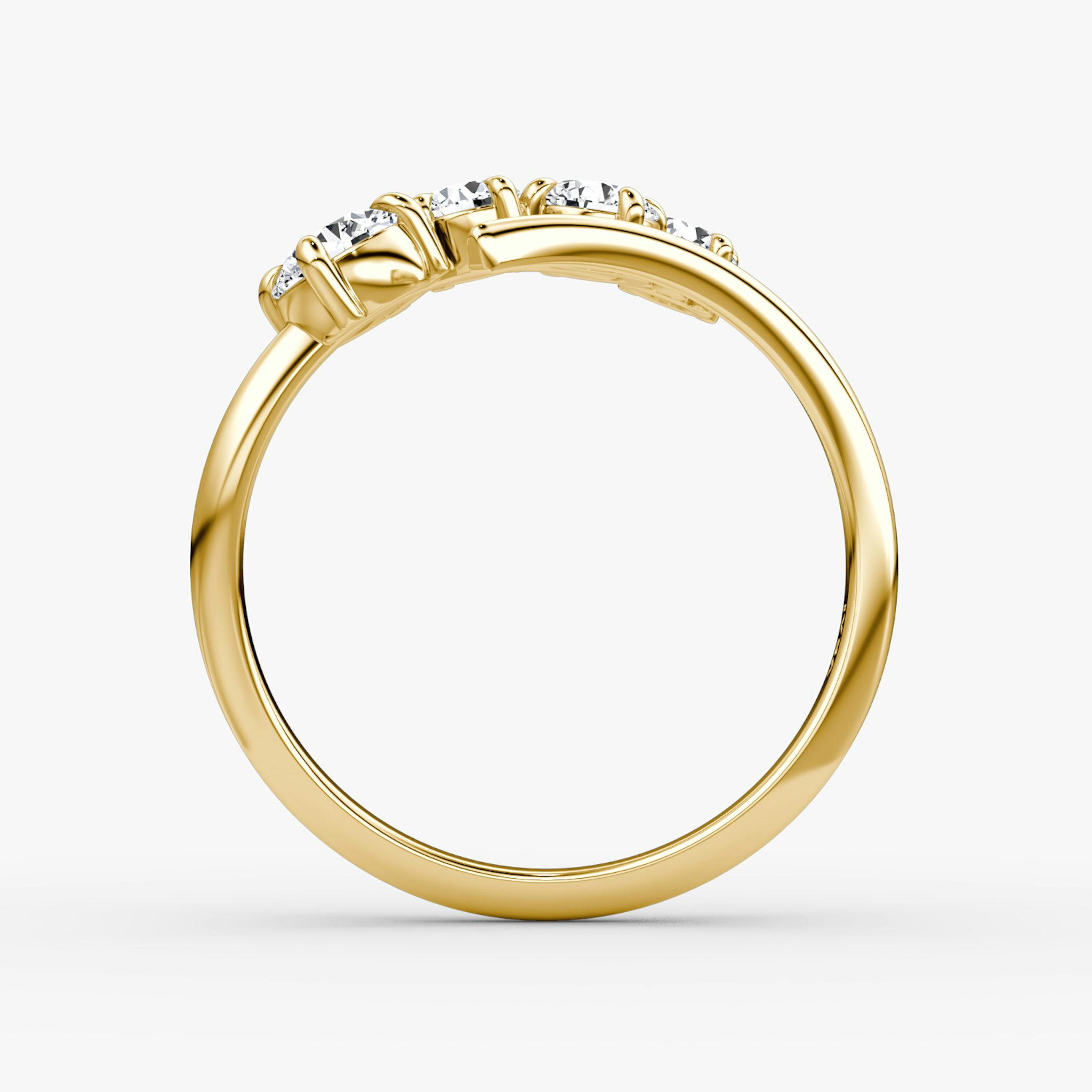 Cosmos Ring | Round Brilliant | 14k | Yellow Gold