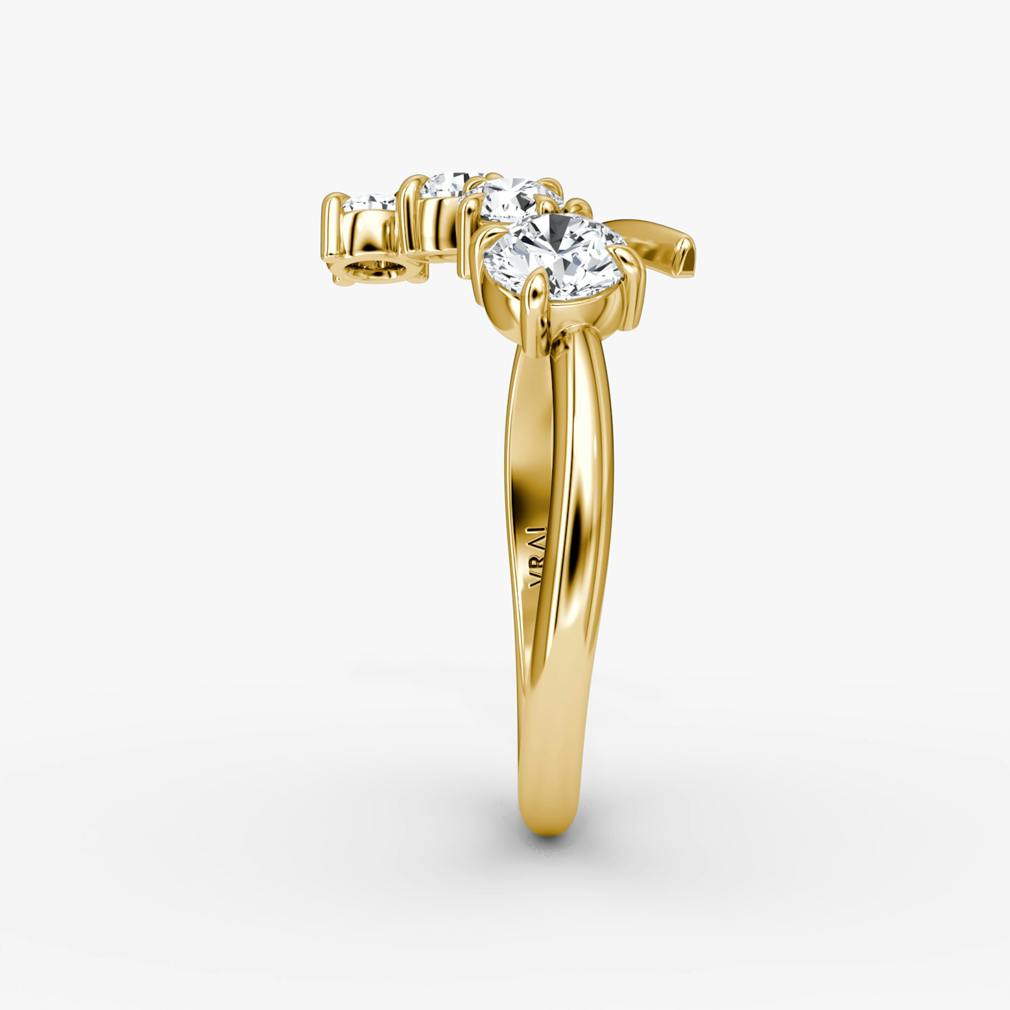 Cosmos Ring | Round Brilliant | 14k | Yellow Gold