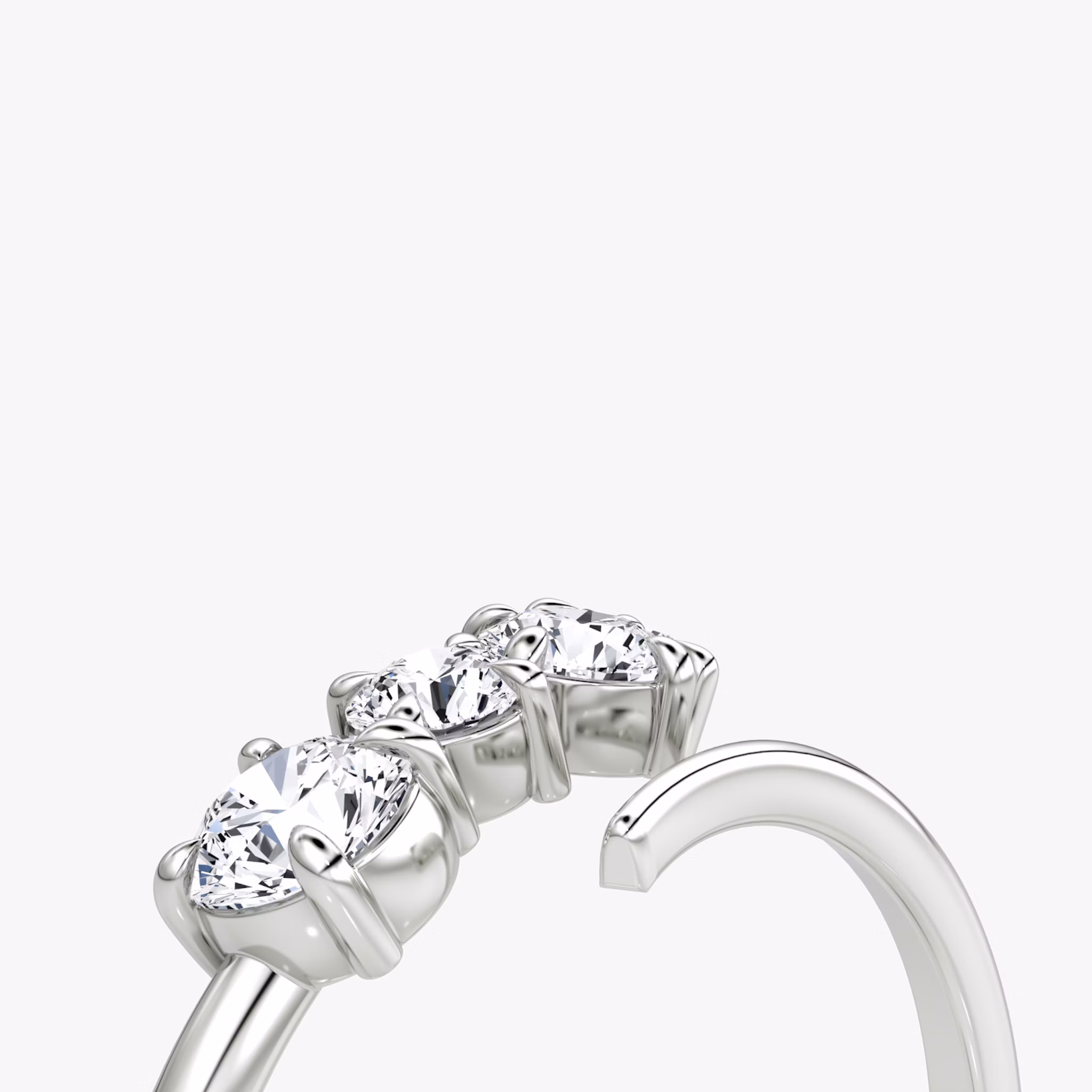 Cosmos Ring | Round Brilliant | 14k | White Gold