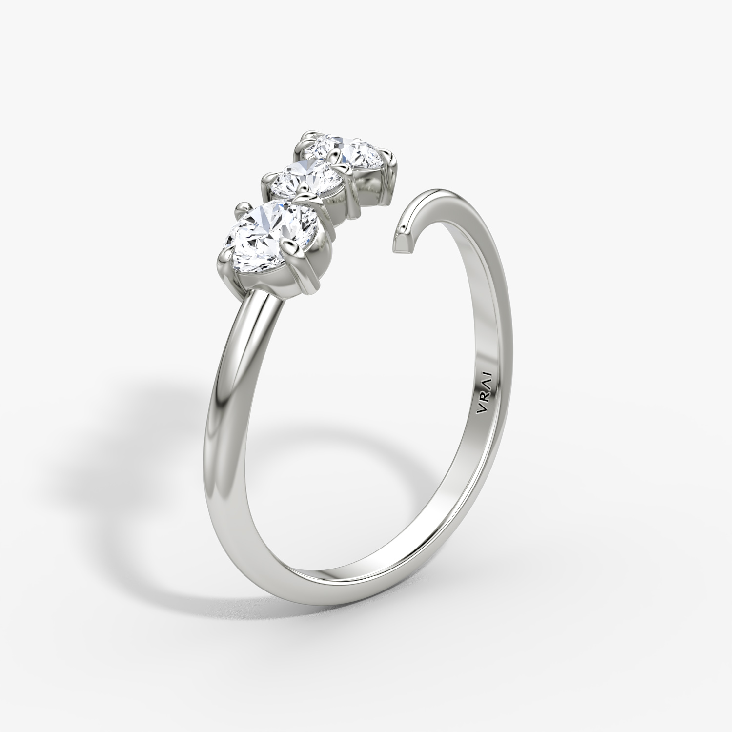 Cosmos Ring | Round Brilliant | 14k | White Gold