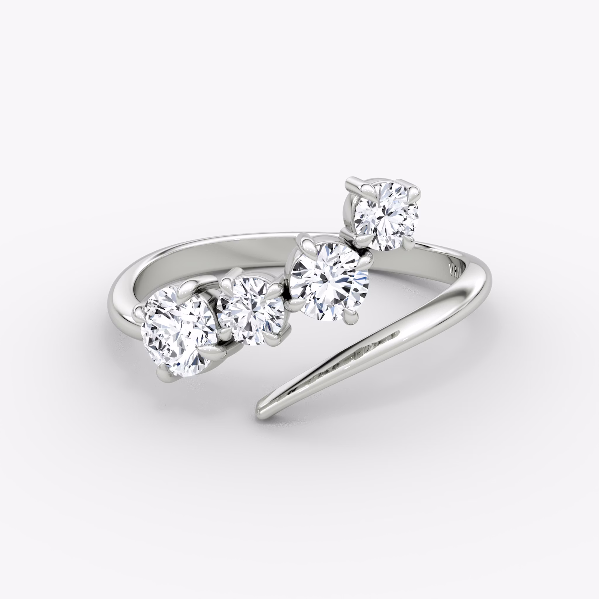 Cosmos Ring | Round Brilliant | 14k | White Gold