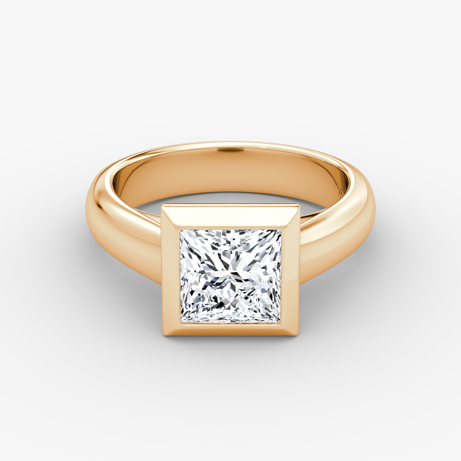 The Sculpture Bezel Princess | Rose Gold