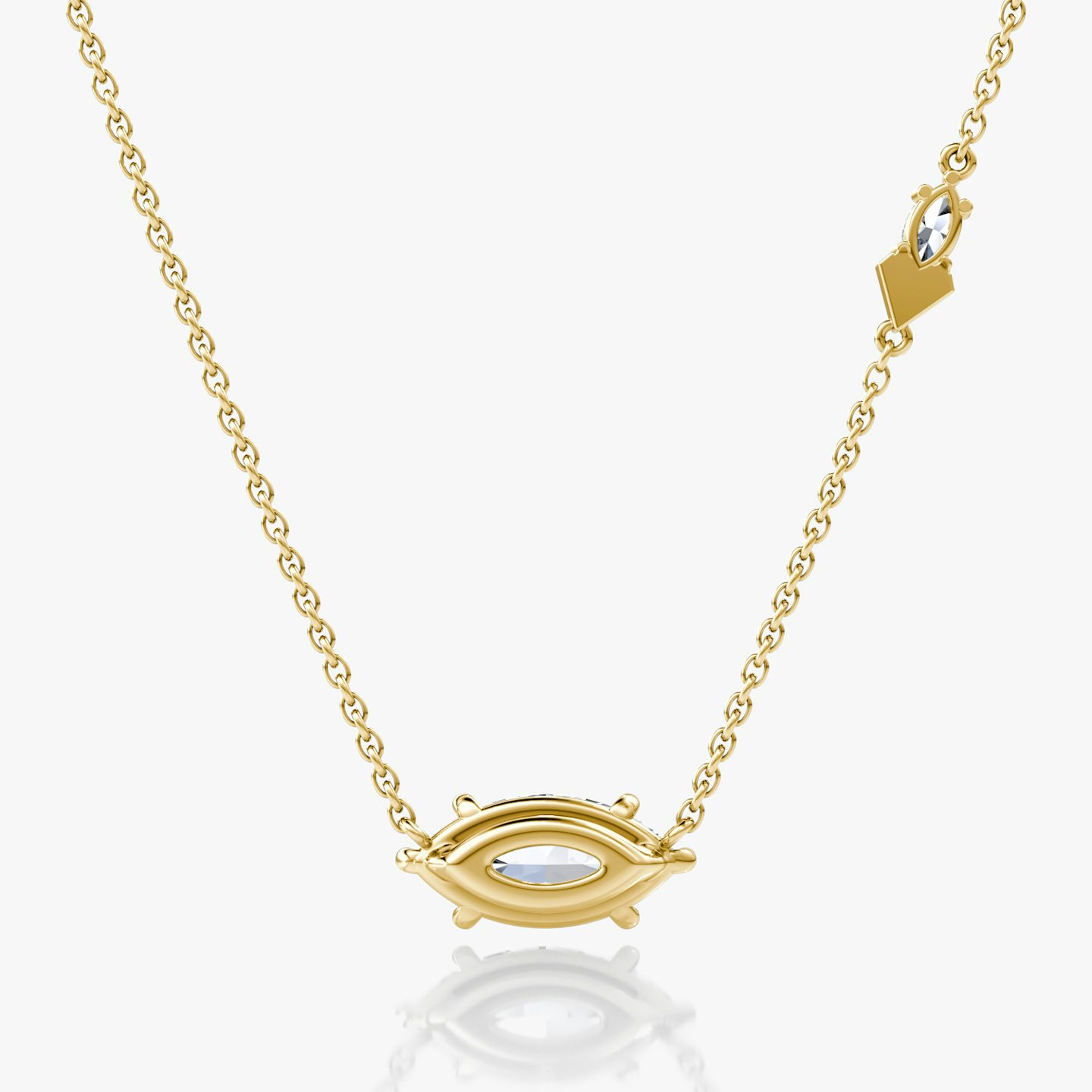 Toi et Moi Echo Necklace | Marquise | 14k | Yellow Gold | caratWeight: 1.6ct | chainLength: 16-18