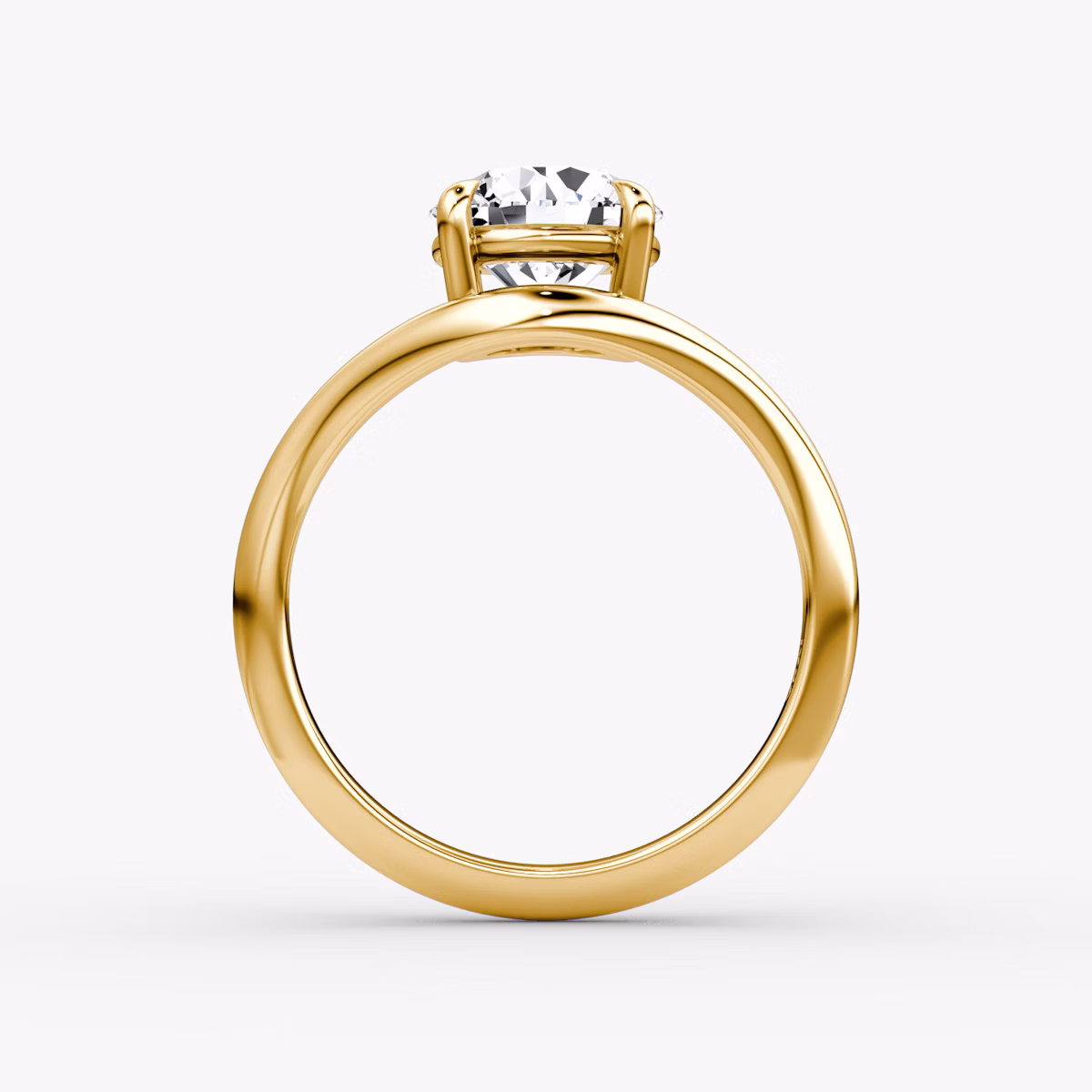 Curve | Rund | 18k | Gelbgold | bandAccent: Ohne Pavé-Besatz | caratWeight: 1.0ct | diamondOrientation: vertical