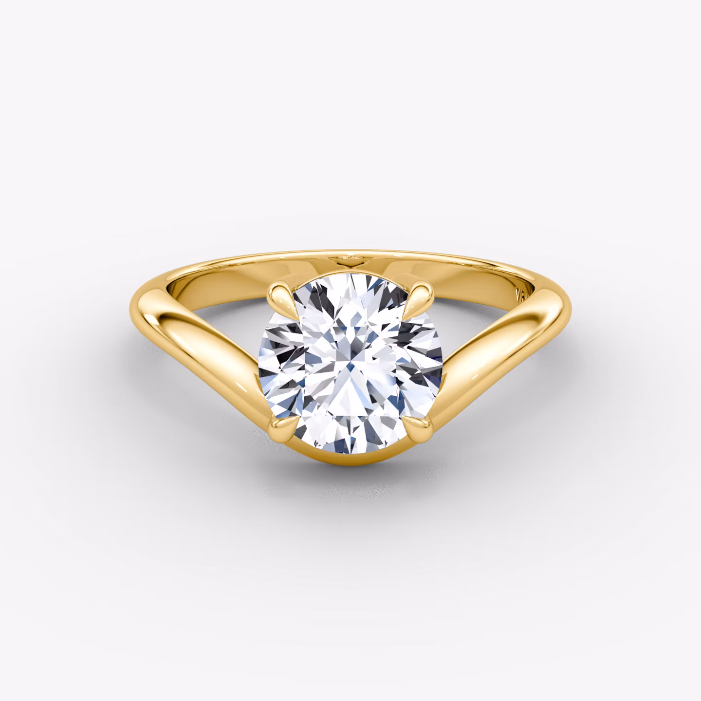The Curve Round Brilliant | Yellow Gold