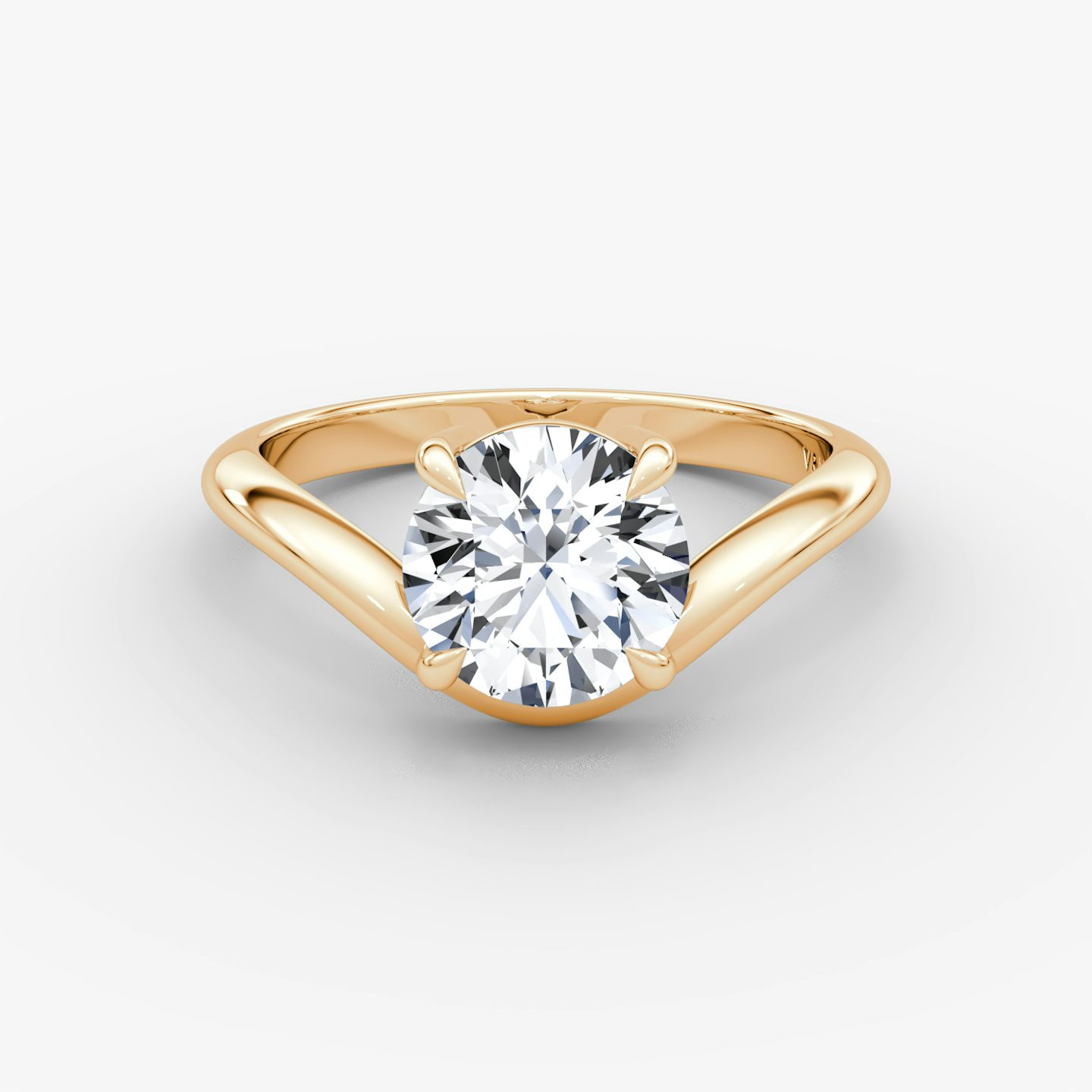 Curve | Rund | 14k | Roségold | bandAccent: Ohne Pavé-Besatz | caratWeight: 2.0ct | diamondOrientation: vertical