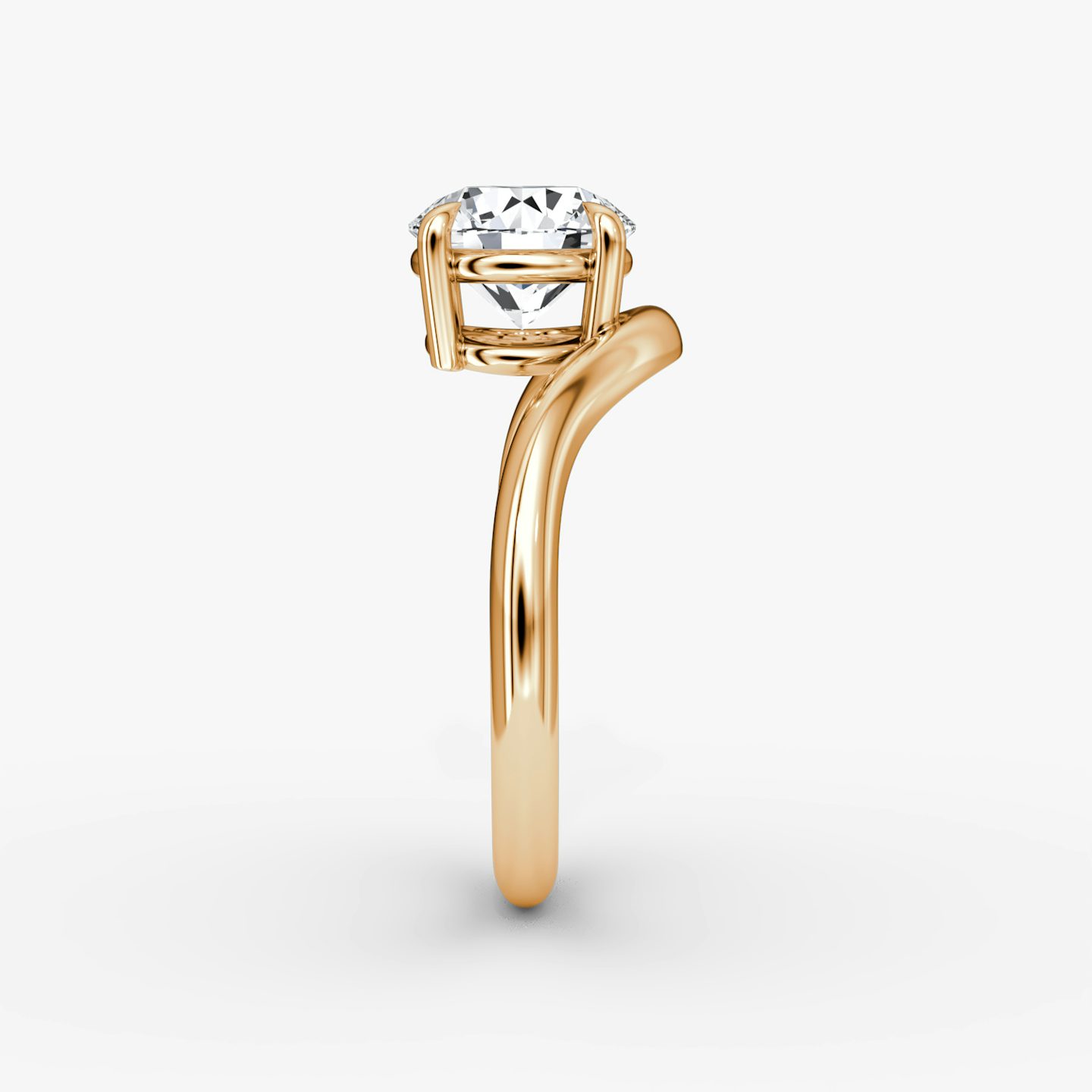 Curve | Rund | 14k | Roségold | bandAccent: Ohne Pavé-Besatz | caratWeight: other | diamondOrientation: vertical
