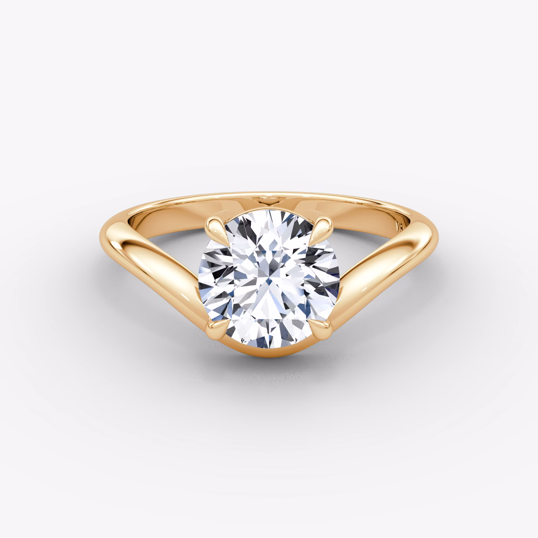 The Curve Round Brilliant | Rose Gold