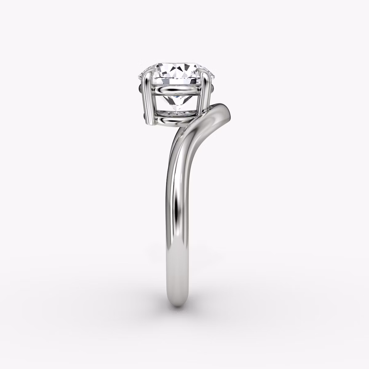 Curve | Rund | Platin | bandAccent: Ohne Pavé-Besatz | caratWeight: other | diamondOrientation: vertical