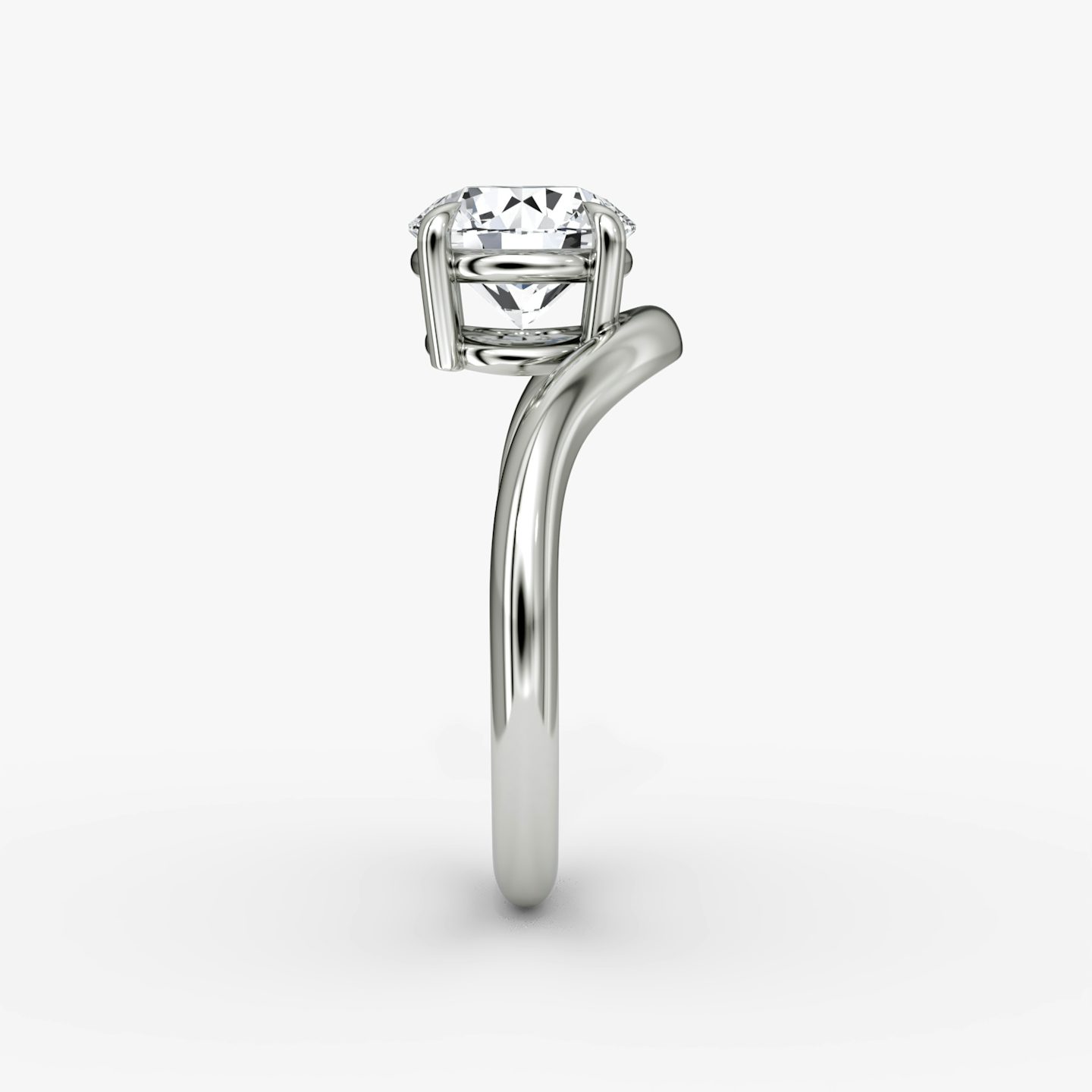 Curve | Rund | 18k | Weißgold | bandAccent: Ohne Pavé-Besatz | caratWeight: 1.5ct | diamondOrientation: vertical