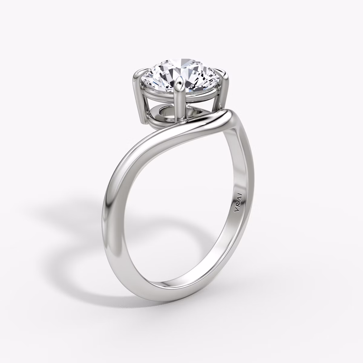 Curve | Rund | 18k | Weißgold | bandAccent: Ohne Pavé-Besatz | caratWeight: 1.5ct | diamondOrientation: vertical