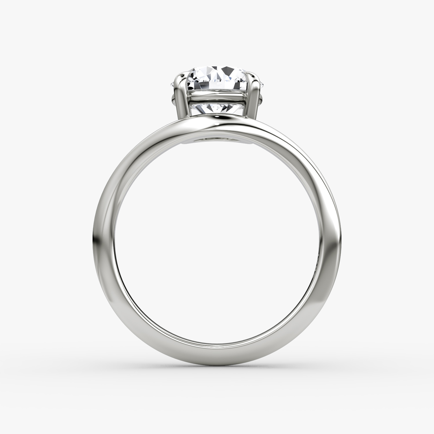 The Curve | Round Brilliant | Platinum | bandAccent: Plain | caratWeight: 1.5ct | diamondOrientation: vertical
