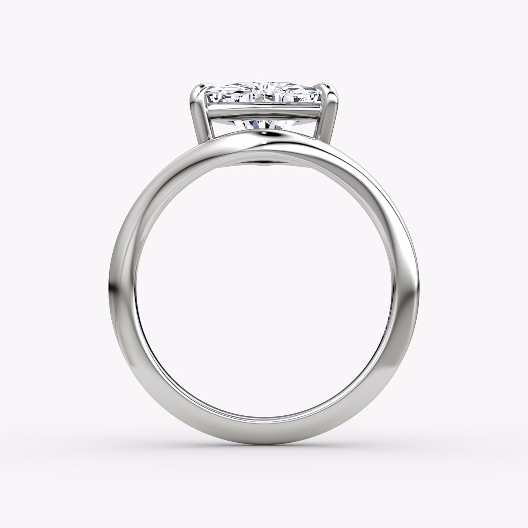 The Curve | Trillion | Platinum | bandAccent: Plain | diamondOrientation: vertical | caratWeight: other